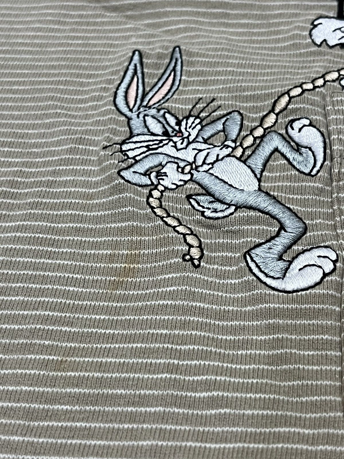 Vintage × Warner Bros Vintage Single Stitch Looney Tunes Embroidered Pocket Tee Size US XL / EU 56 / 4 - 4 Thumbnail