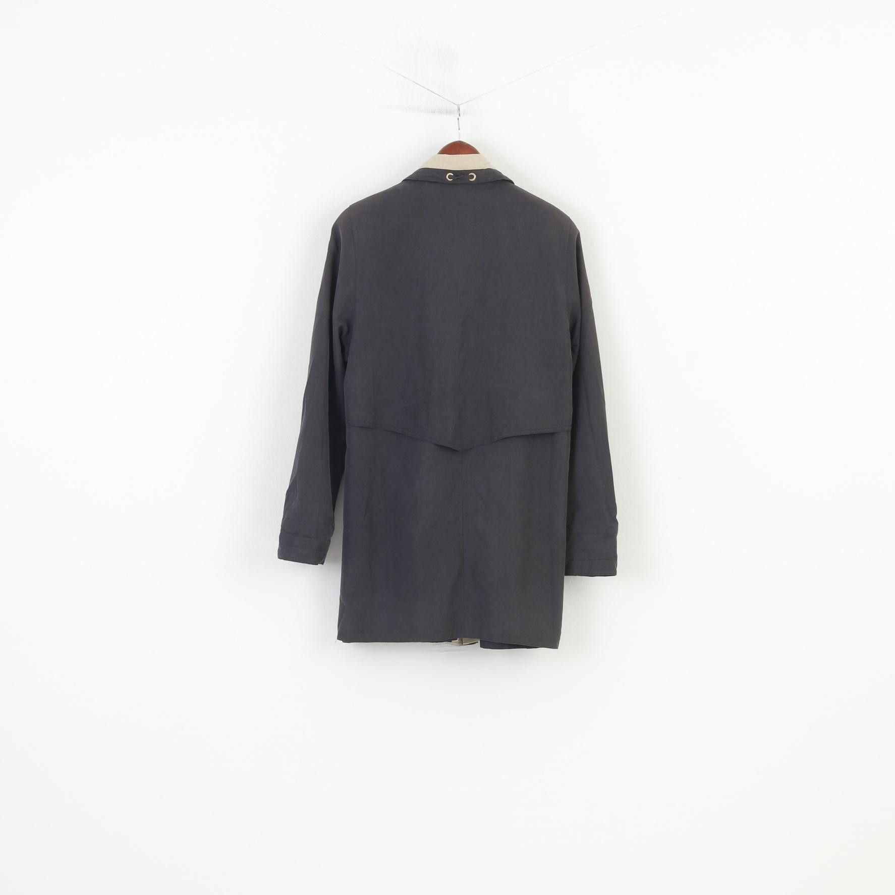Vintage Laura Lebek Women 8 M Jacket Full Zipper Charcoal 4479 Size M / US 6-8 / IT 42-44 - 9 Thumbnail
