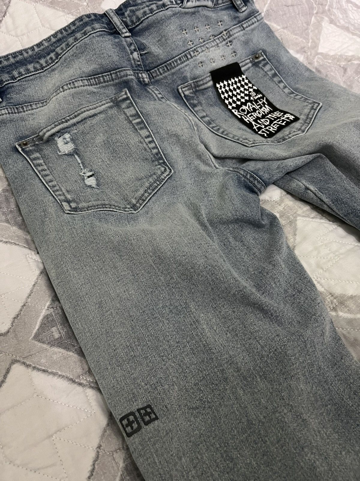 Ksubi Ksubi Chitch Punk Blue Thrashed Denim 32x32 Size US 32 / EU 48 - 3 Thumbnail