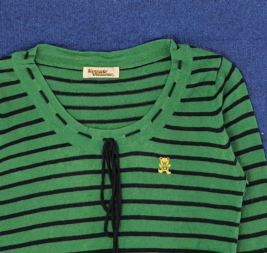 Hysteric Glamour Vintage Hysteric Glamour Stripe Japan Brand Tshirt C249N44 Size XS / US 0-2 / IT 36-38 - 2 Thumbnail