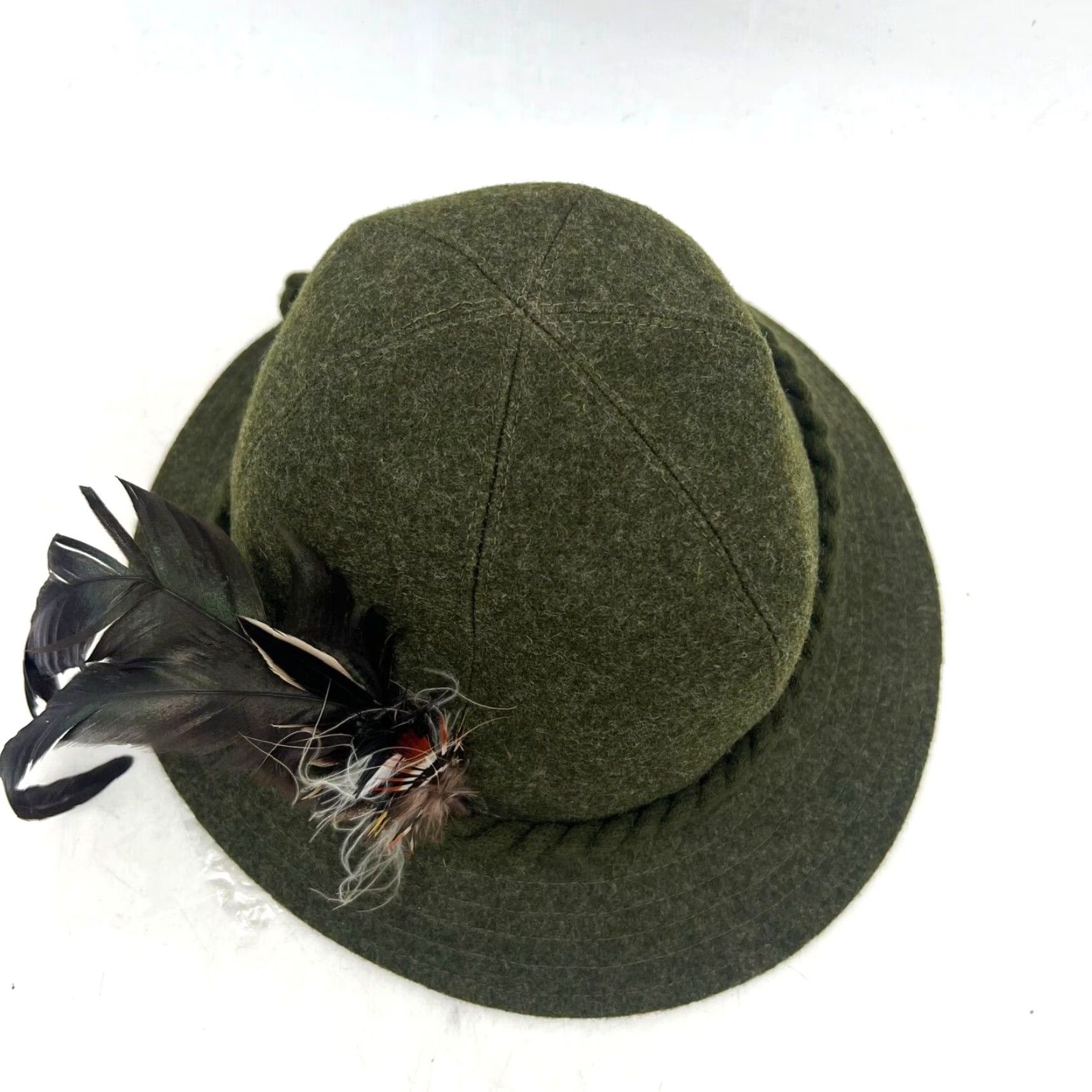Vintage VINTAGE Resi Hammerer Wool Fedora Hat 1960s Outdoor Green Size M Fitted Bavarian Mens Size ONE SIZE - 2 Thumbnail