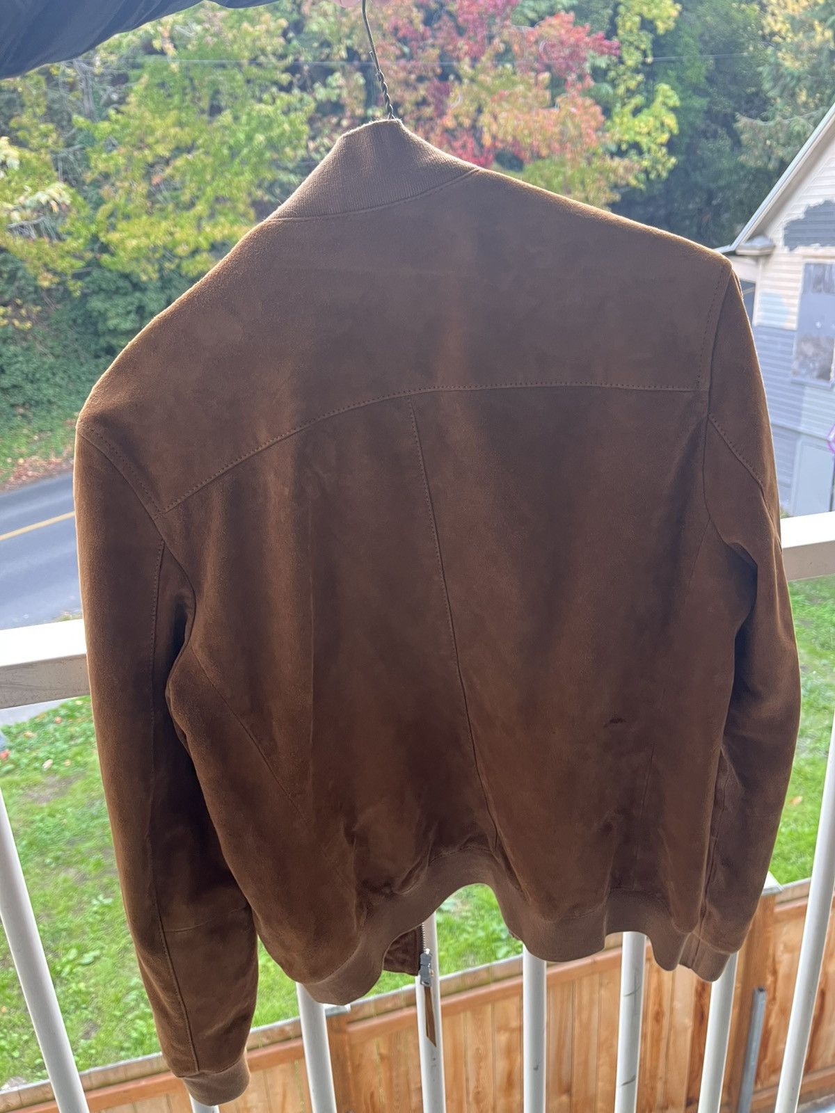 Allsaints AllSaints Tan Suede Bomber (Small) Size US S / EU 44-46 / 1 - 4 Thumbnail