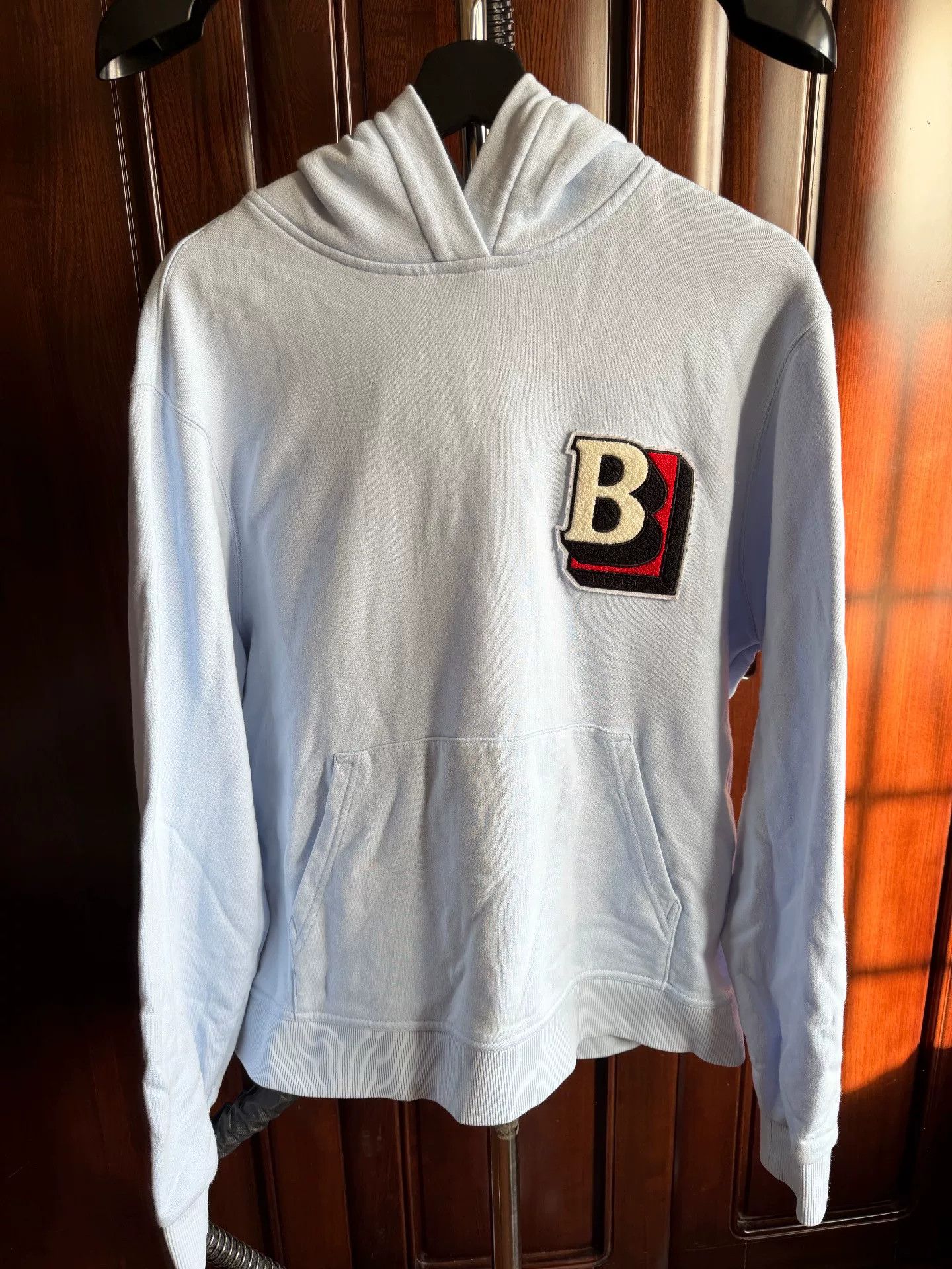 Burberry Burberry Men's White Logo Hoodie Size US L / EU 52-54 / 3 - 1 Thumbnail