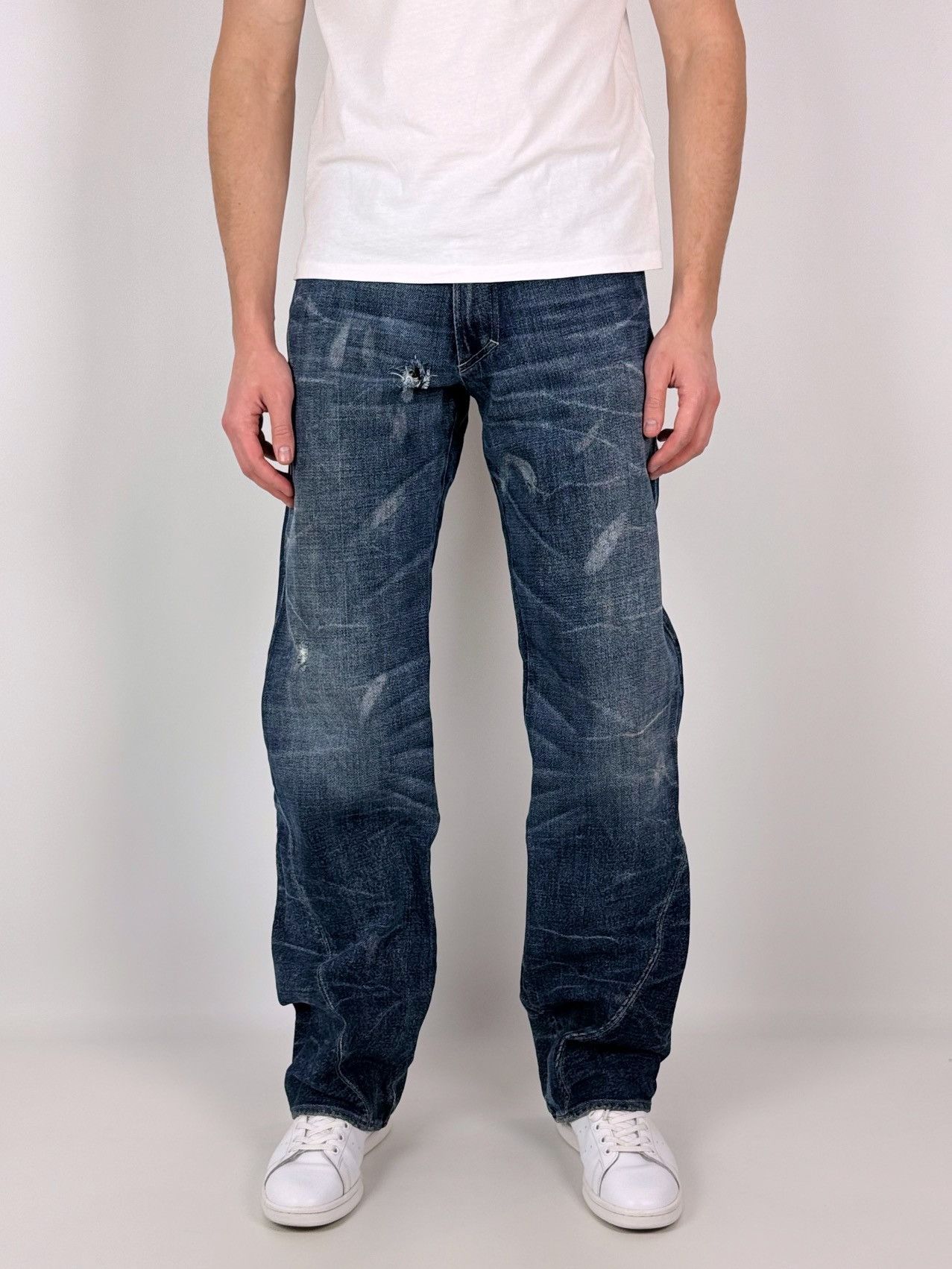 Versace Jeans Couture Distressed Versace Jeans Couture Washed Denim Jeans Size US 33 - 1 Thumbnail