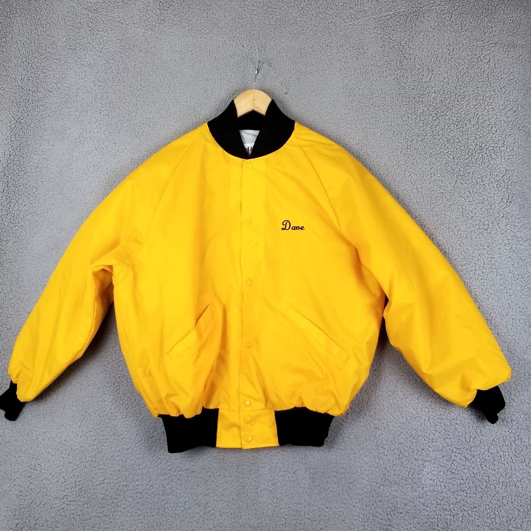 Vintage VINTAGE DeLong Jacket Mens Bomber Satin Nylon L Yellow Cars USA 90s Size US L / EU 52-54 / 3 - 3 Thumbnail