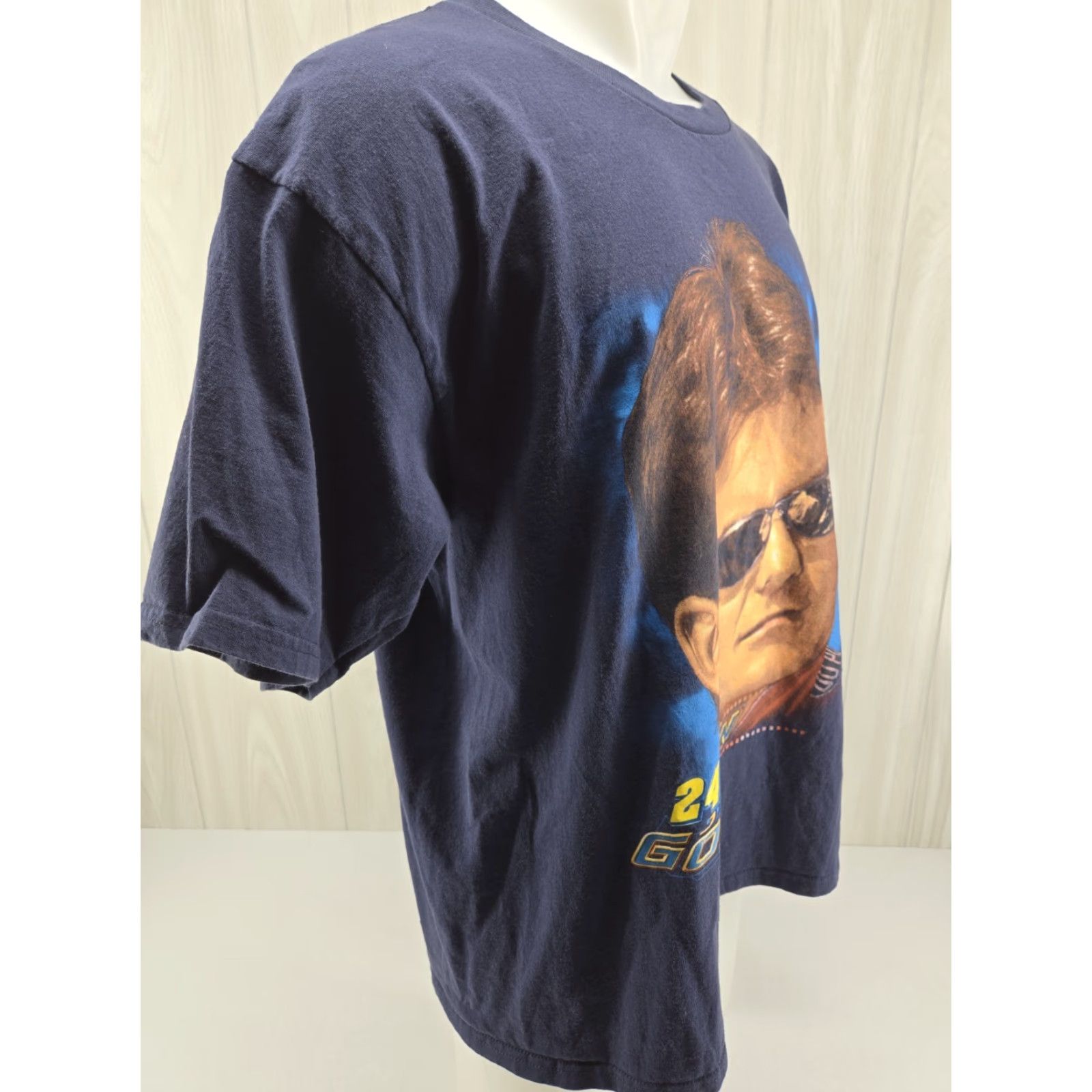 Chase Authentics VINTAGE Chase Authentics NASCAR Jeff Gordon Double Sided Mens XL 2003 T-Shirt Crew Neck Blue Cotton Short Sleeve Graphic Print Racecar Boys/Mens Size US XL / EU 56 / 4 - 7 Thumbnail