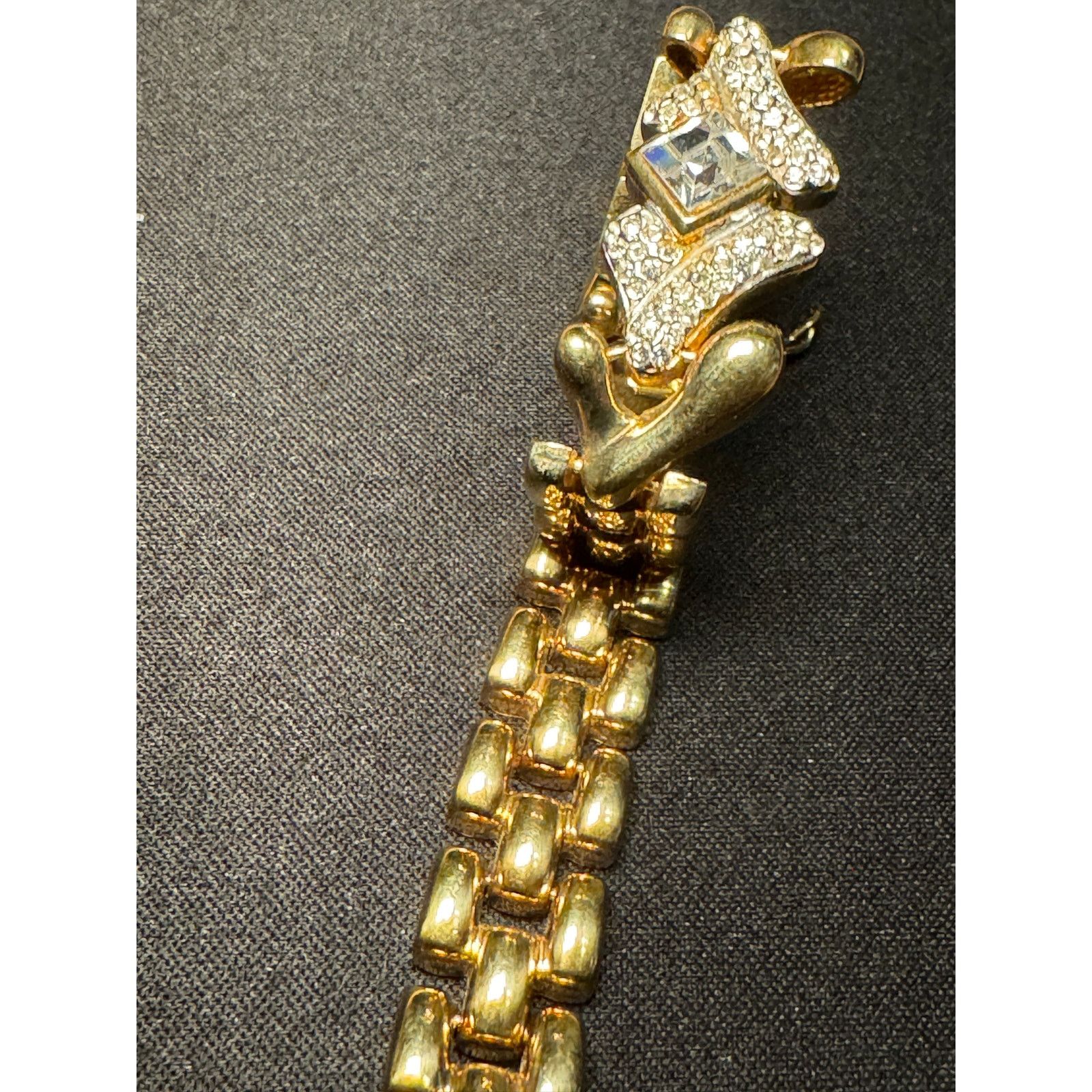 Other 925 Italy Gold Plated 28g Push Safety Clasp Bracelet Size 7 Size ONE SIZE - 7 Thumbnail