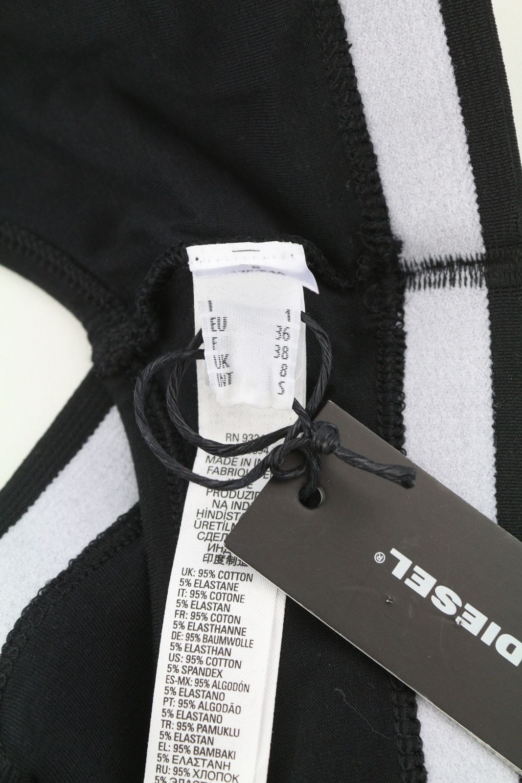 Diesel UFSB-MILEY TOP S Black Stretch Sleeveless Sports Bra 41364 Size S / US 4 / IT 40 - 7 Thumbnail