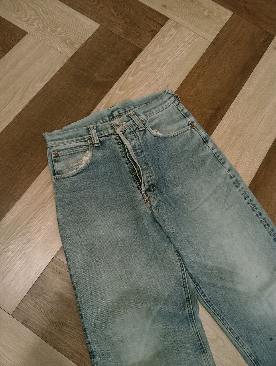 Sugar Cane VINTAGE SUGAR CANE SELVEDGE DISTRESSED JEANS Size US 30 / EU 46 - 6 Thumbnail