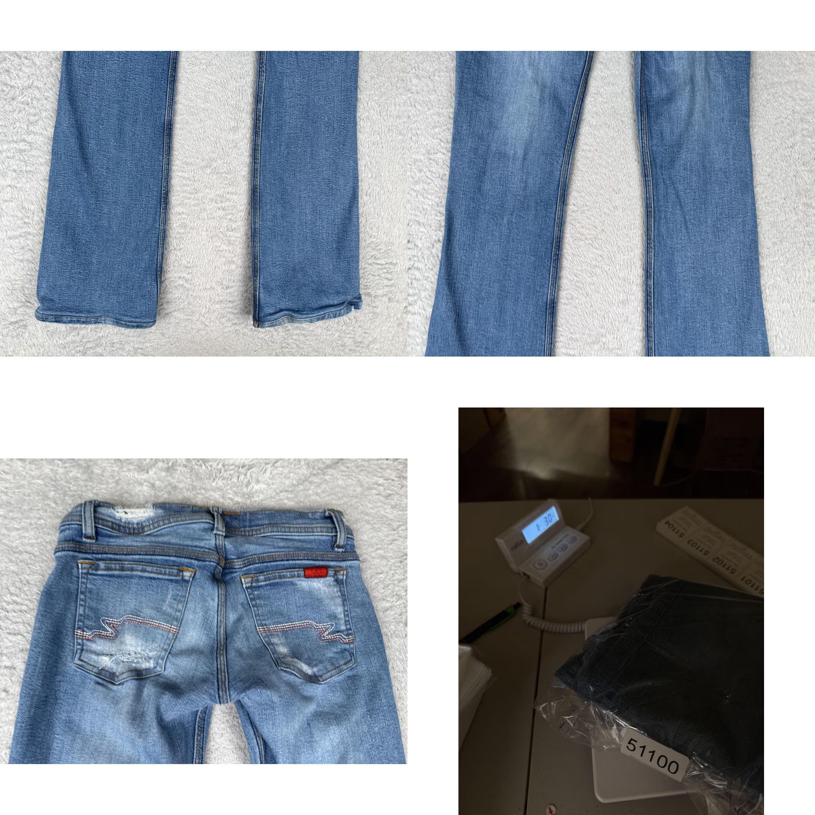 Vintage Gatopardo Jeans Women 2 24x31 Blue Stretch Bootcut Distressed Denim Cotton Blend Size 26" / US 2 / IT 38 - 10 Thumbnail