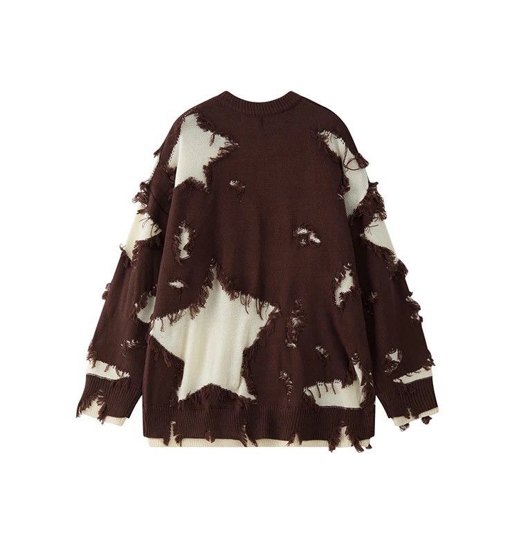 Japanese Brand × Vintage Retro hip hop star distressed oversized sweater knitwear Size US M / EU 48-50 / 2 - 2 Thumbnail