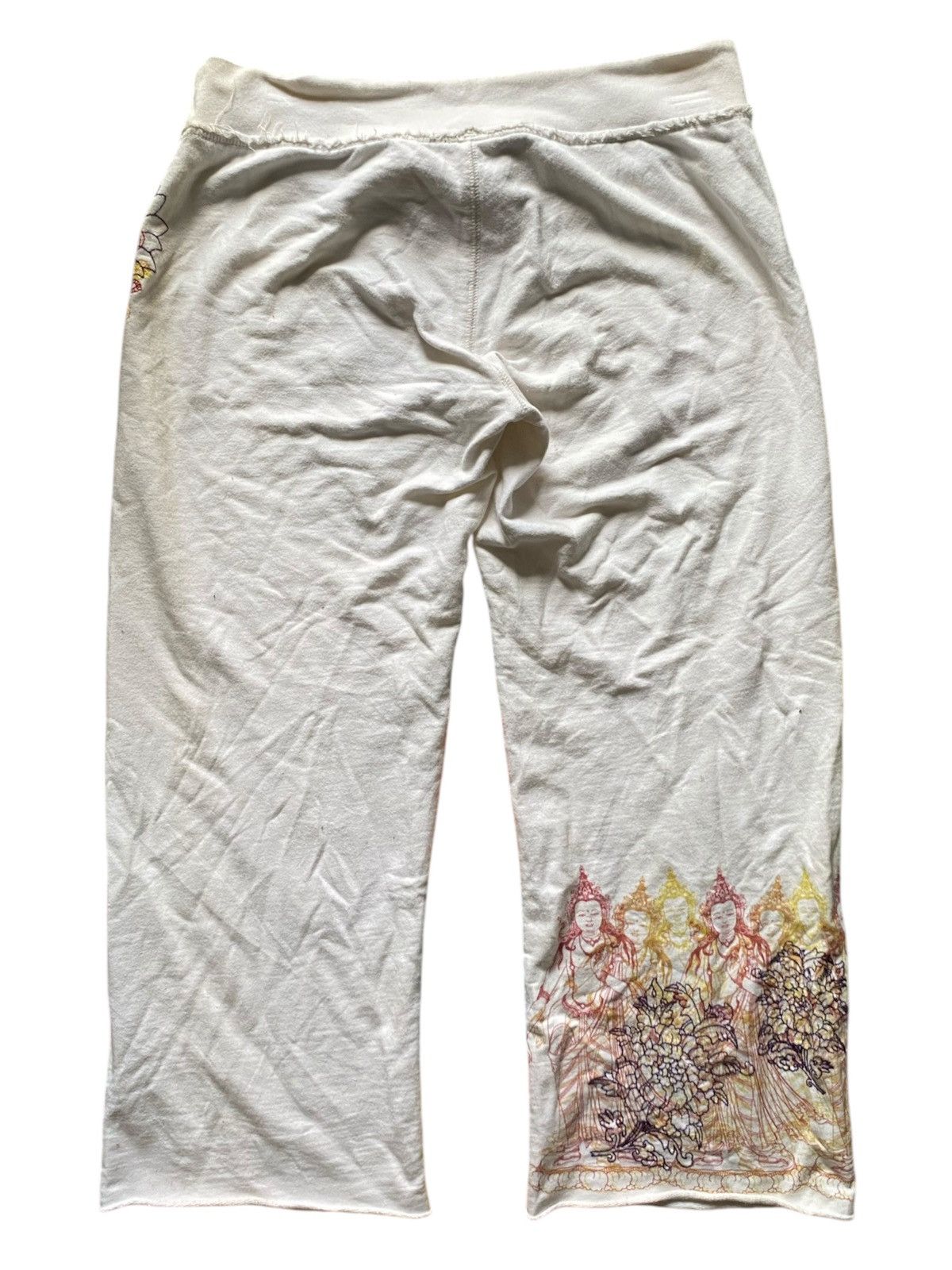 If Six Was Nine × Japanese Brand × Le Grande Bleu (L.G.B.) 2000s lucky brand buddha embrodiery flared sweatpants Size US 29 - 2 Thumbnail