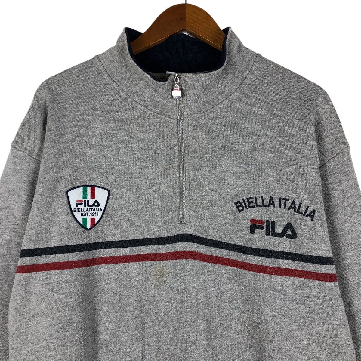 Fila FILA Biella Italia Half Zipper Sweatshirt Size US XL / EU 56 / 4 - 2 Thumbnail