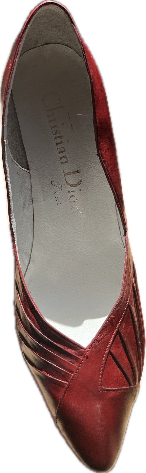 Dior Vintage red leather Dior heels Size US 5.5 / IT 35.5 - 7 Thumbnail