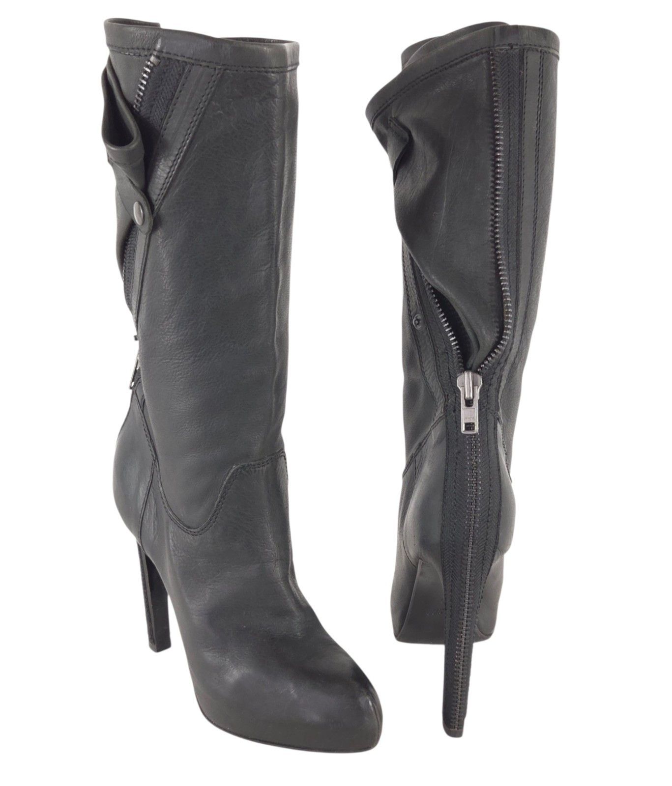 Haider Ackermann Haider Ackermann Runway 2010 Lavagna Platform Stiletto Boot Size US 9 / IT 39 - 2 Thumbnail