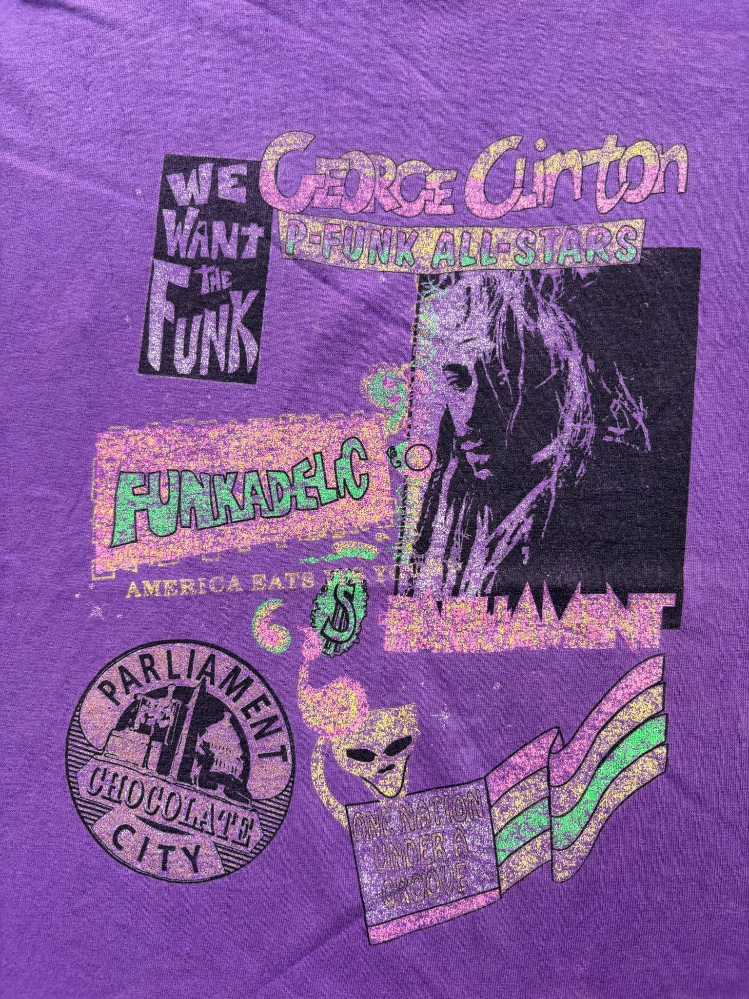 Vintage Vintage George Clinton "Parliament" Funkadelic T-Shirt Size US XXL / EU 58 / 5 - 3 Thumbnail