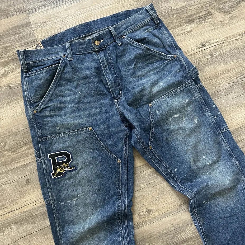 Polo Ralph Lauren Vintage Polo Ralph Lauren Denim Carpenter Double Knees Size US 36 / EU 52 - 2 Thumbnail
