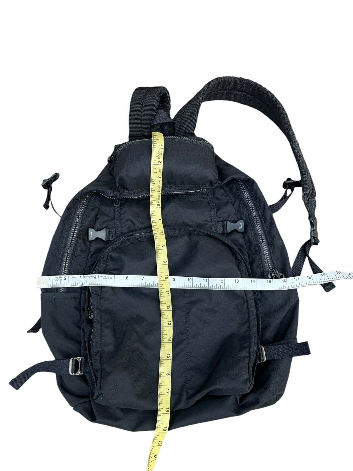 Yohji Yamamoto Vintage Yohji Yamamoto Y’saccs Black Ballistic Backpack Size ONE SIZE - 25 Thumbnail