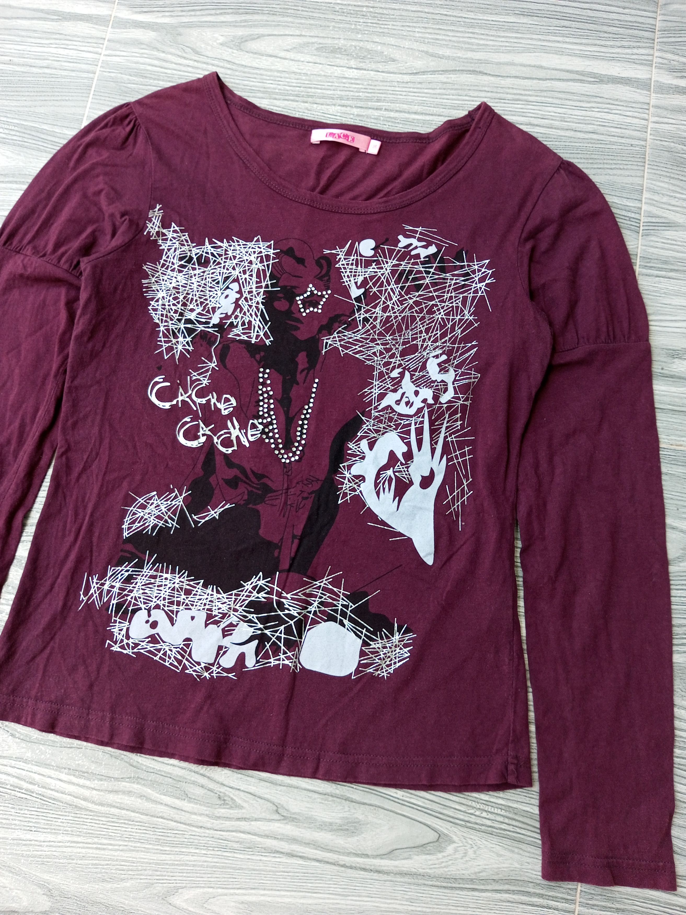 If Six Was Nine × Japanese Brand × Le Grande Bleu (L.G.B.) 2000s Lace - Poem Longsleeve ifsixwasnine style Size US S / EU 44-46 / 1 - 2 Thumbnail