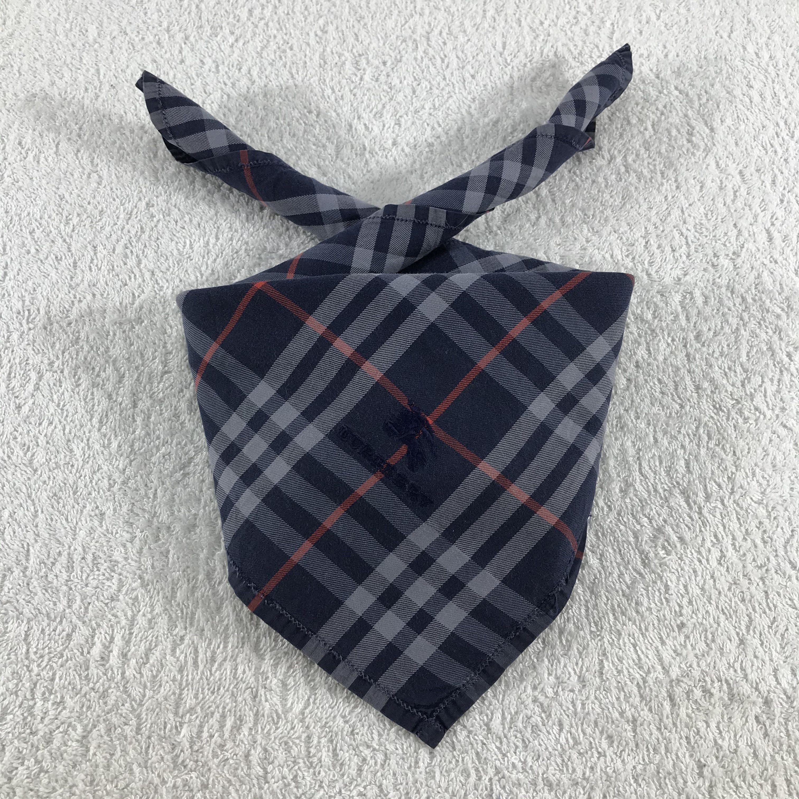 Burberry × Vintage Burberry Bandana / Handkerchief / Neckerchief - S154 Size ONE SIZE - 3 Thumbnail