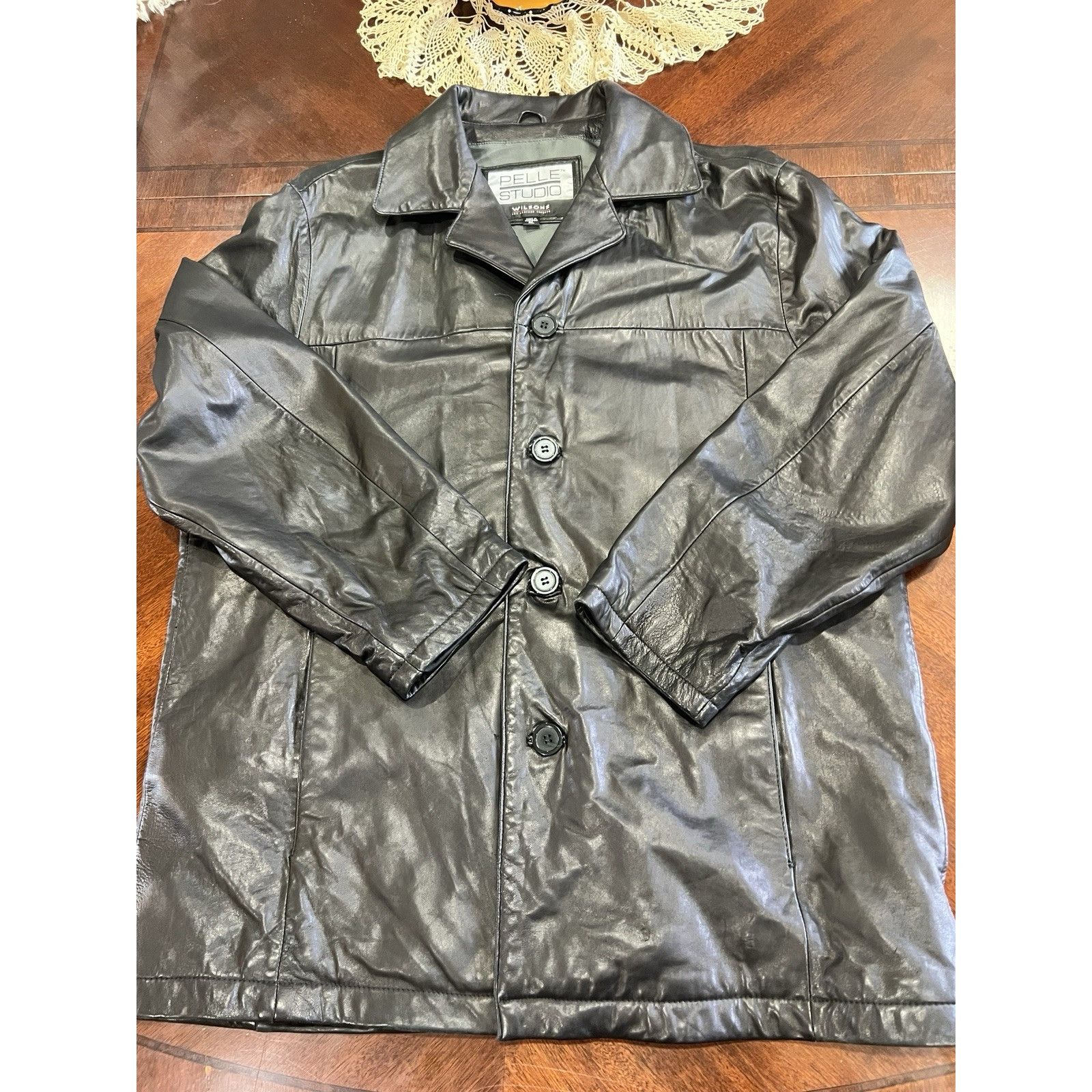 Wilsons Leather Pelle Studios Wilson’s Mens Size XL Leather Jacket,made In I Size US XL / EU 56 / 4 - 1 Thumbnail