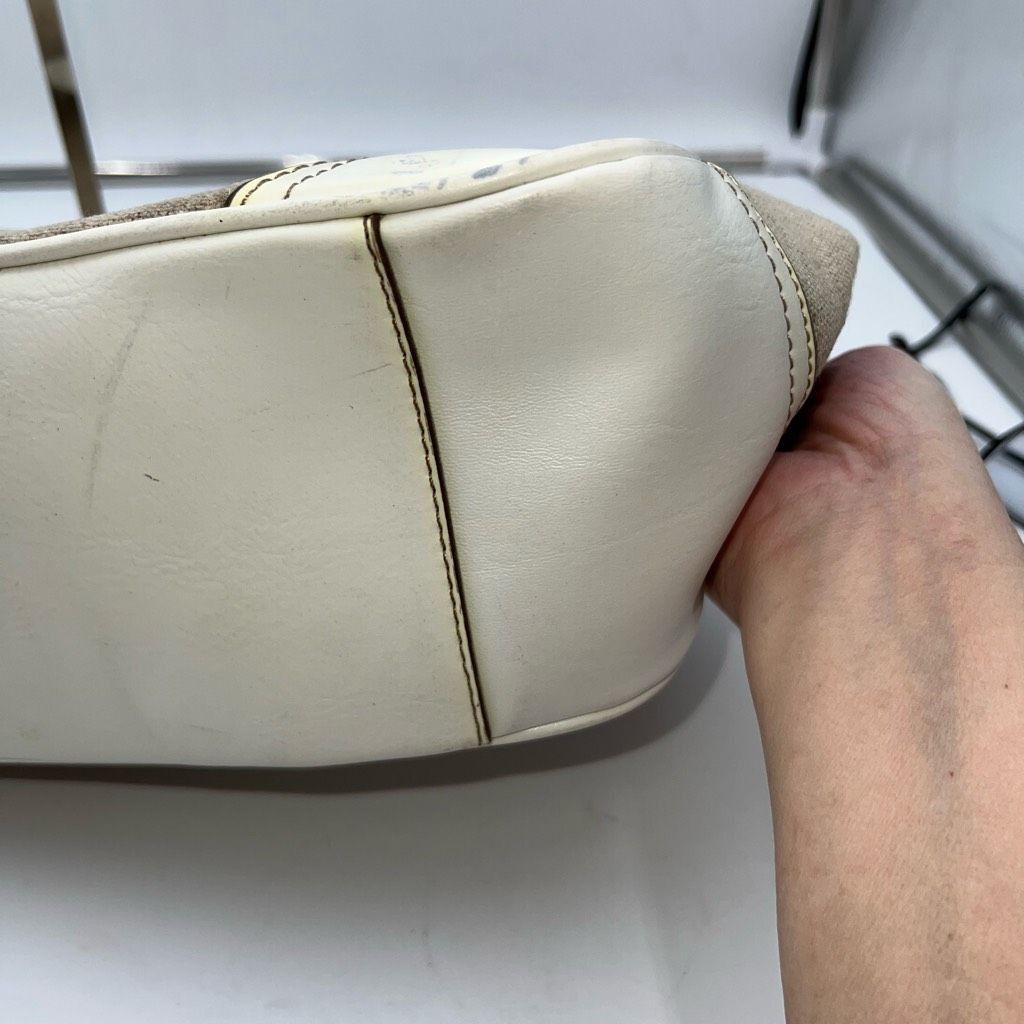 Etienne Aigner Etienne Aigner Vintage Linen and Leather Shoulder Bag Size ONE SIZE - 11 Thumbnail