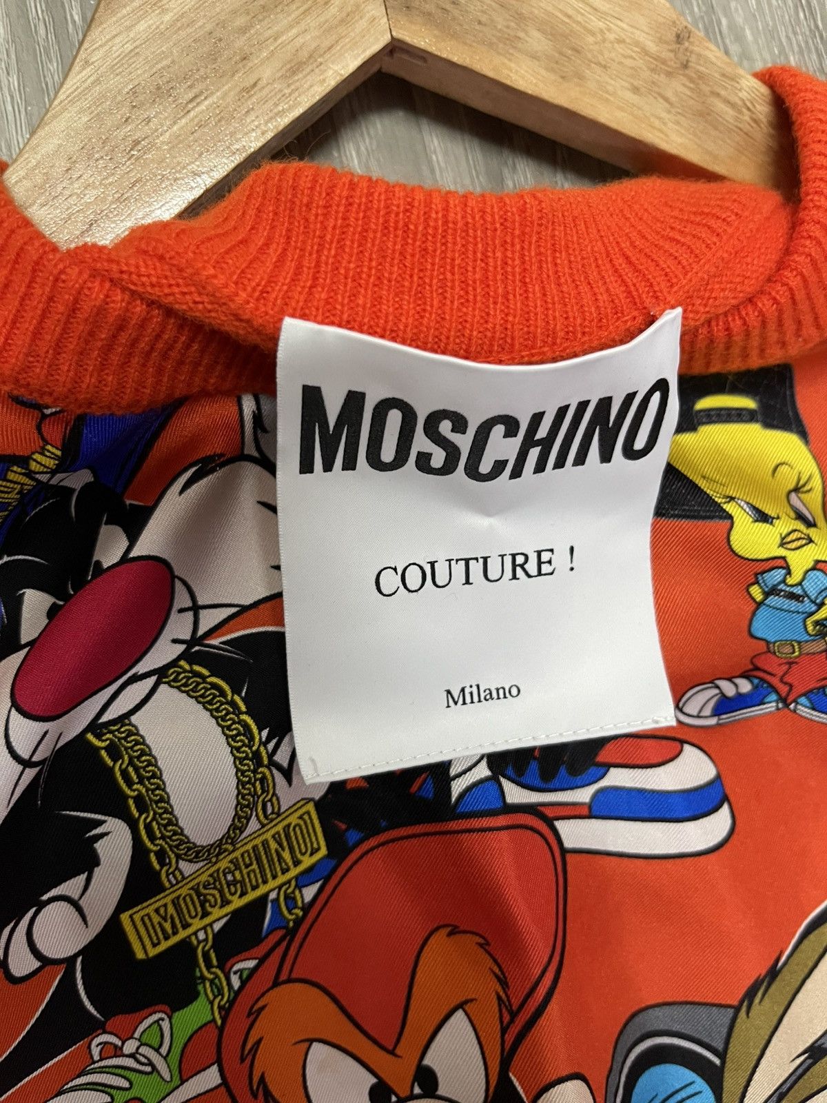 Moschino Moschino x Looney Tunes Silk Print & Wool Slik Knit Size M / US 6-8 / IT 42-44 - 10 Thumbnail