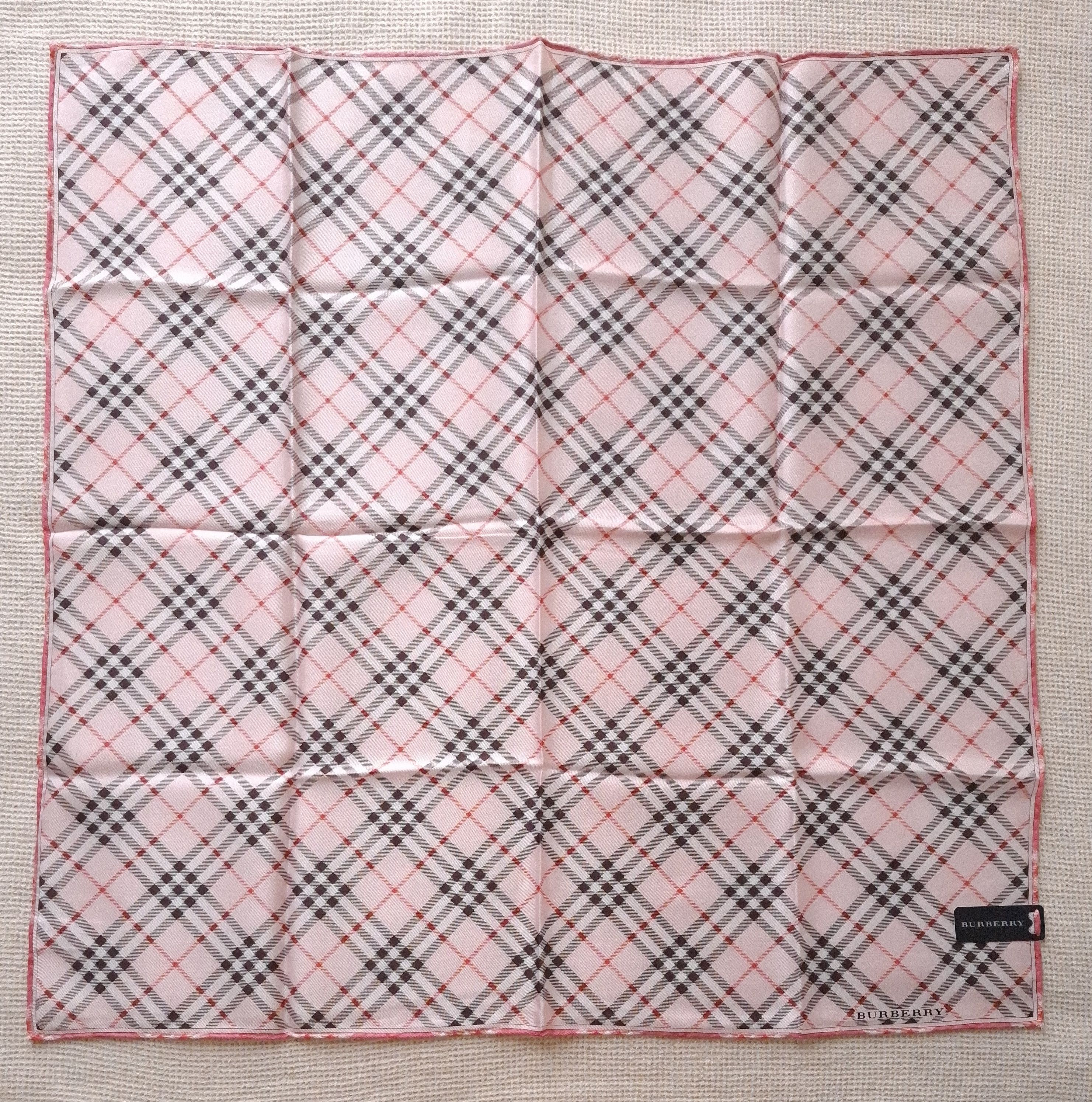 Burberry × Vintage Japan Burberry bandana handkerchief silk/cotton Size ONE SIZE - 2 Thumbnail
