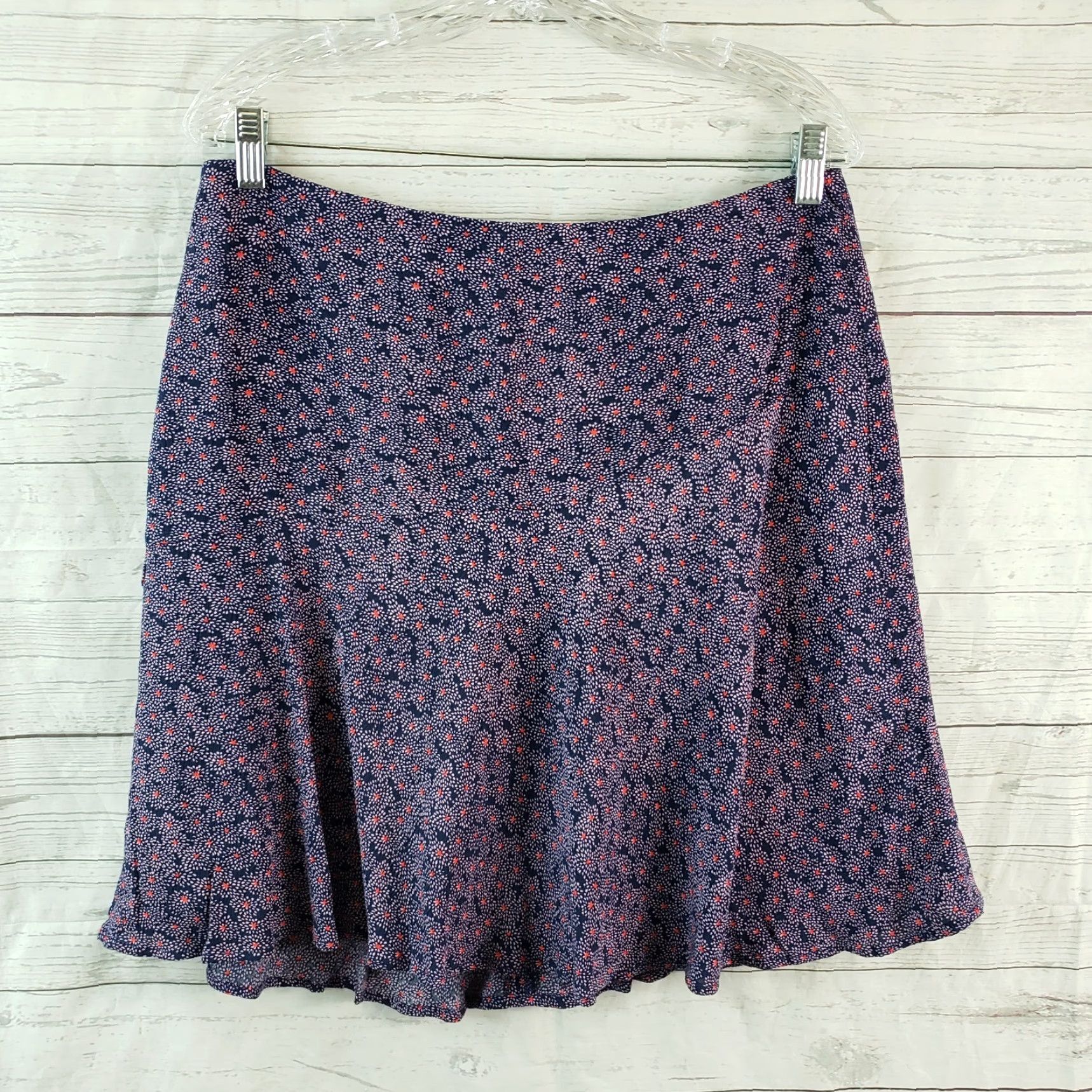 Boden Boden Womens Skirt Sz 10 Purple Printed Virginia Viscose Zips Size 32" / US 10 / IT 46 - 2 Thumbnail