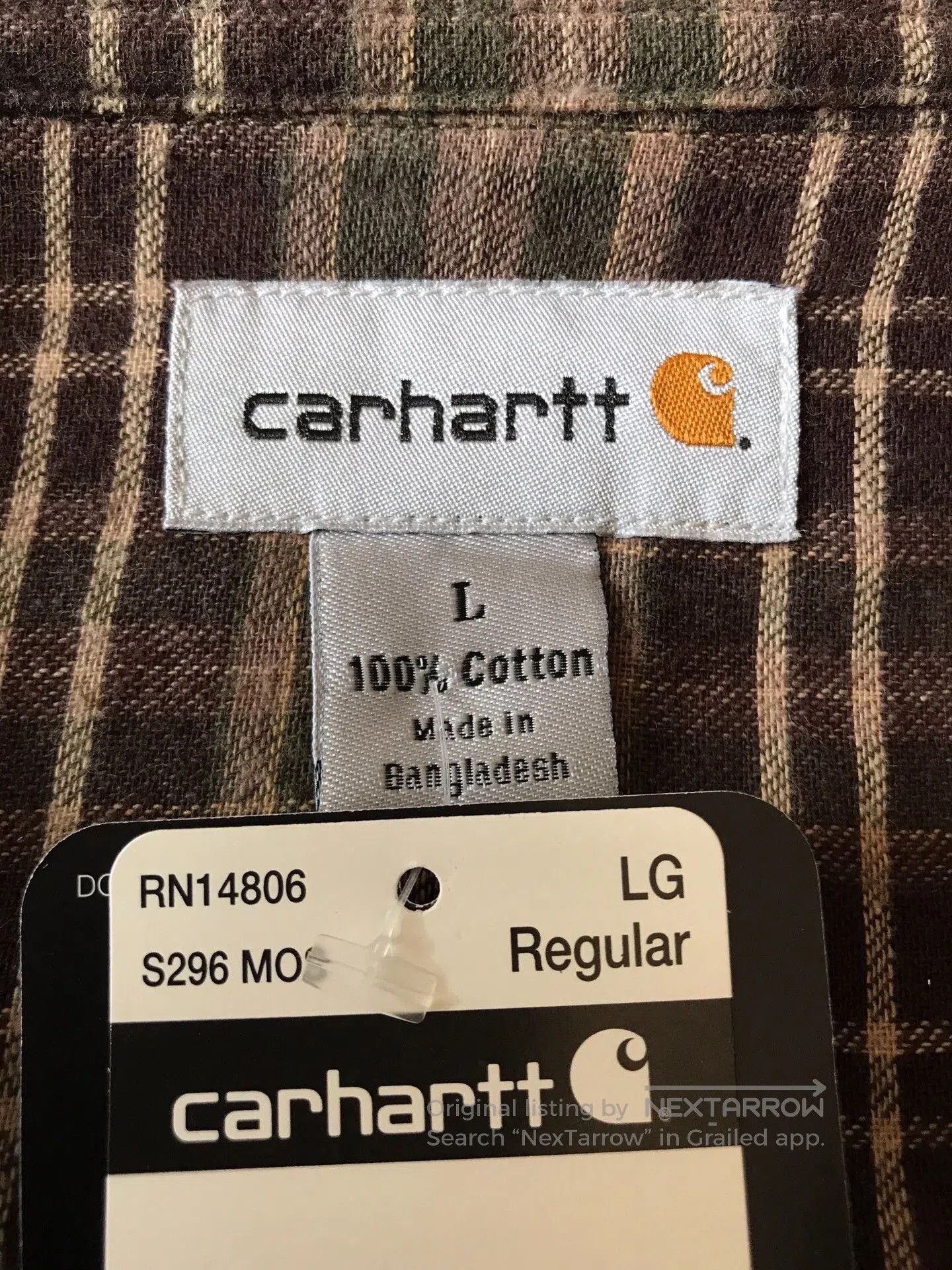 Carhartt Carhartt S296 Moss Green Work Shirt Jacket. Size US L / EU 52-54 / 3 - 6 Thumbnail