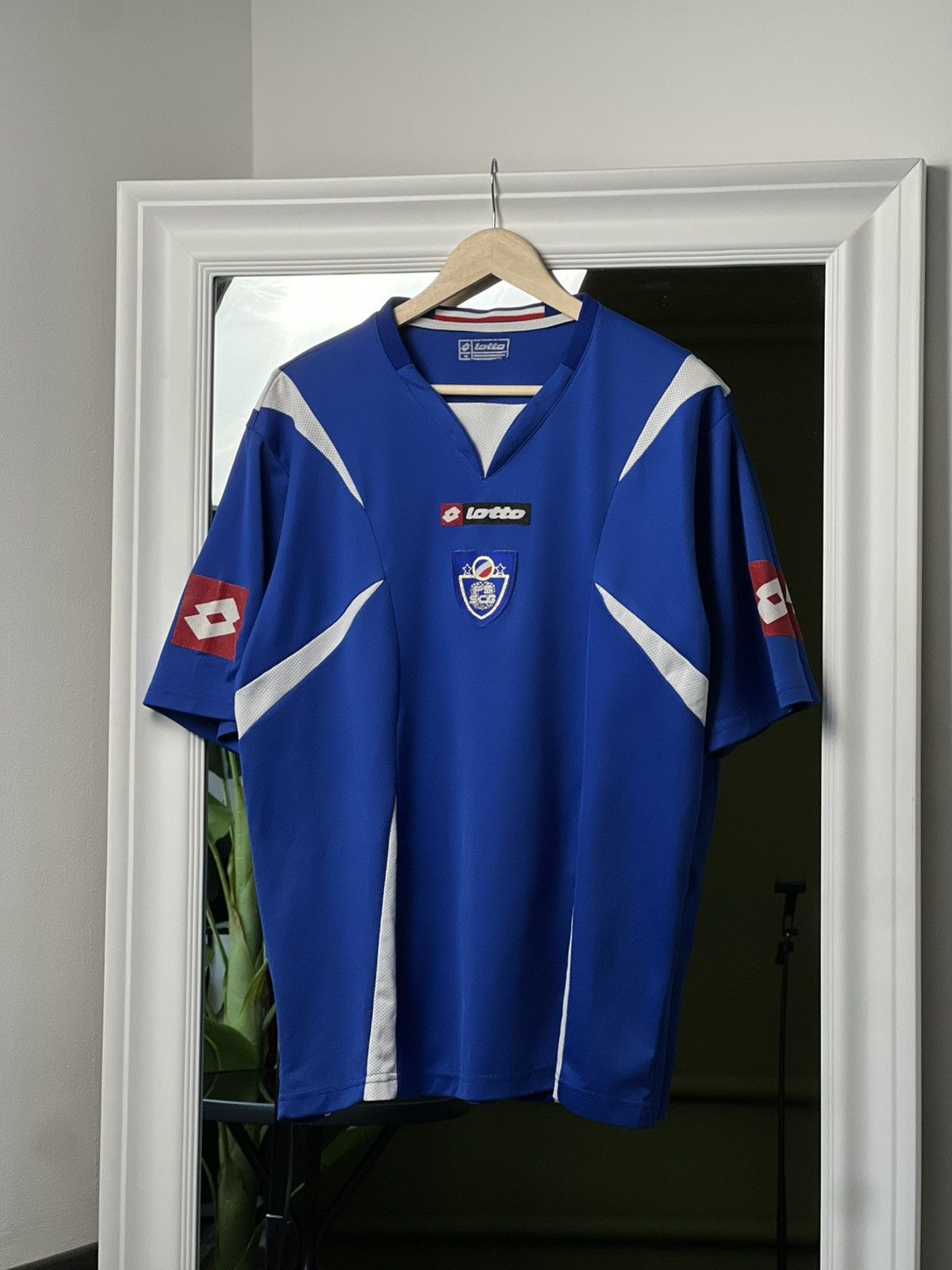 Lotto Sport Lotto Serbia Montenegro Home Jersey XL Blue 2000s Size US XL / EU 56 / 4 - 3 Thumbnail