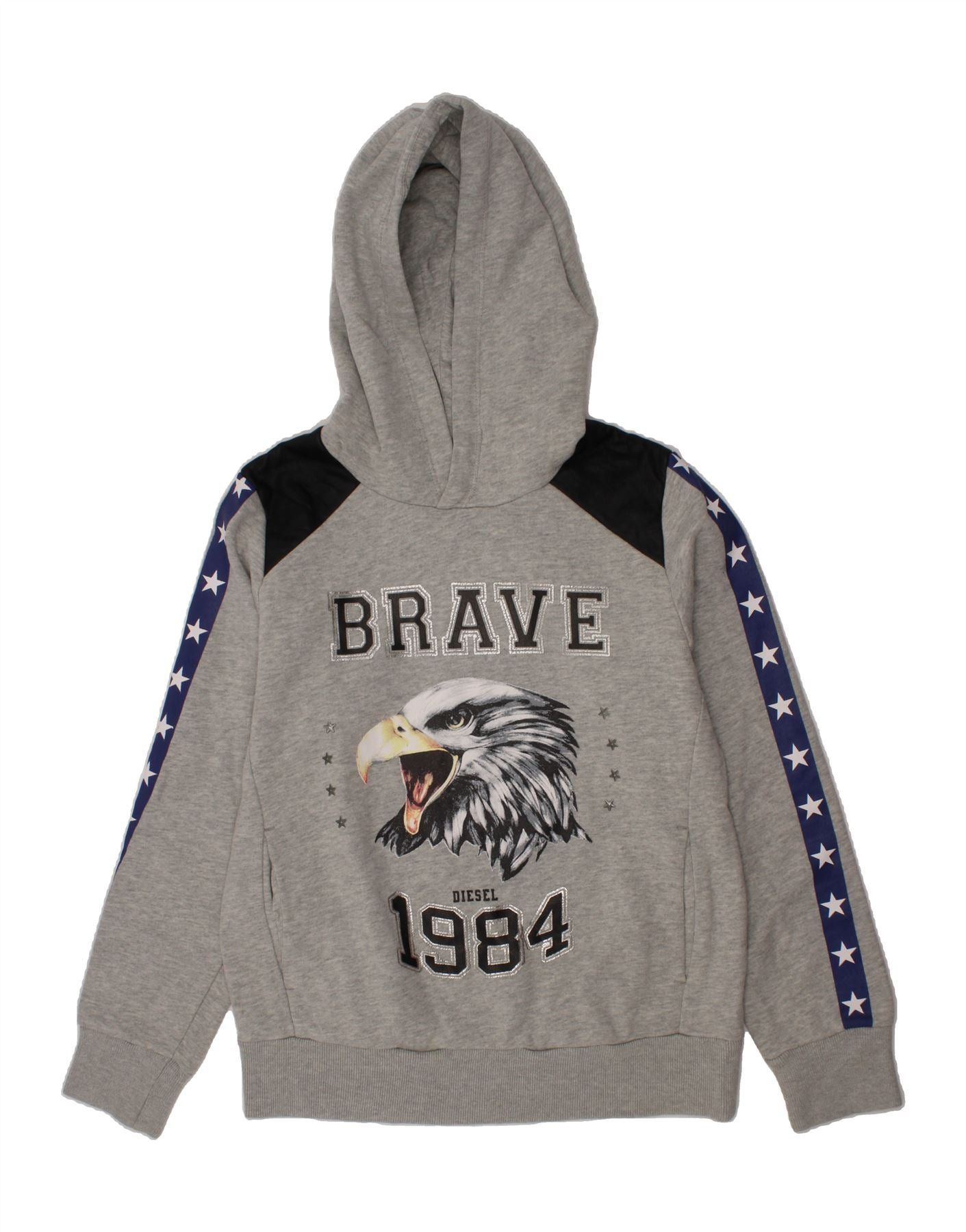 Diesel Boys Atlanta Braves Hoodie Jumper 11-12 Years Grey Colourblo Size M / US 6-8 / IT 42-44 - 1 Thumbnail