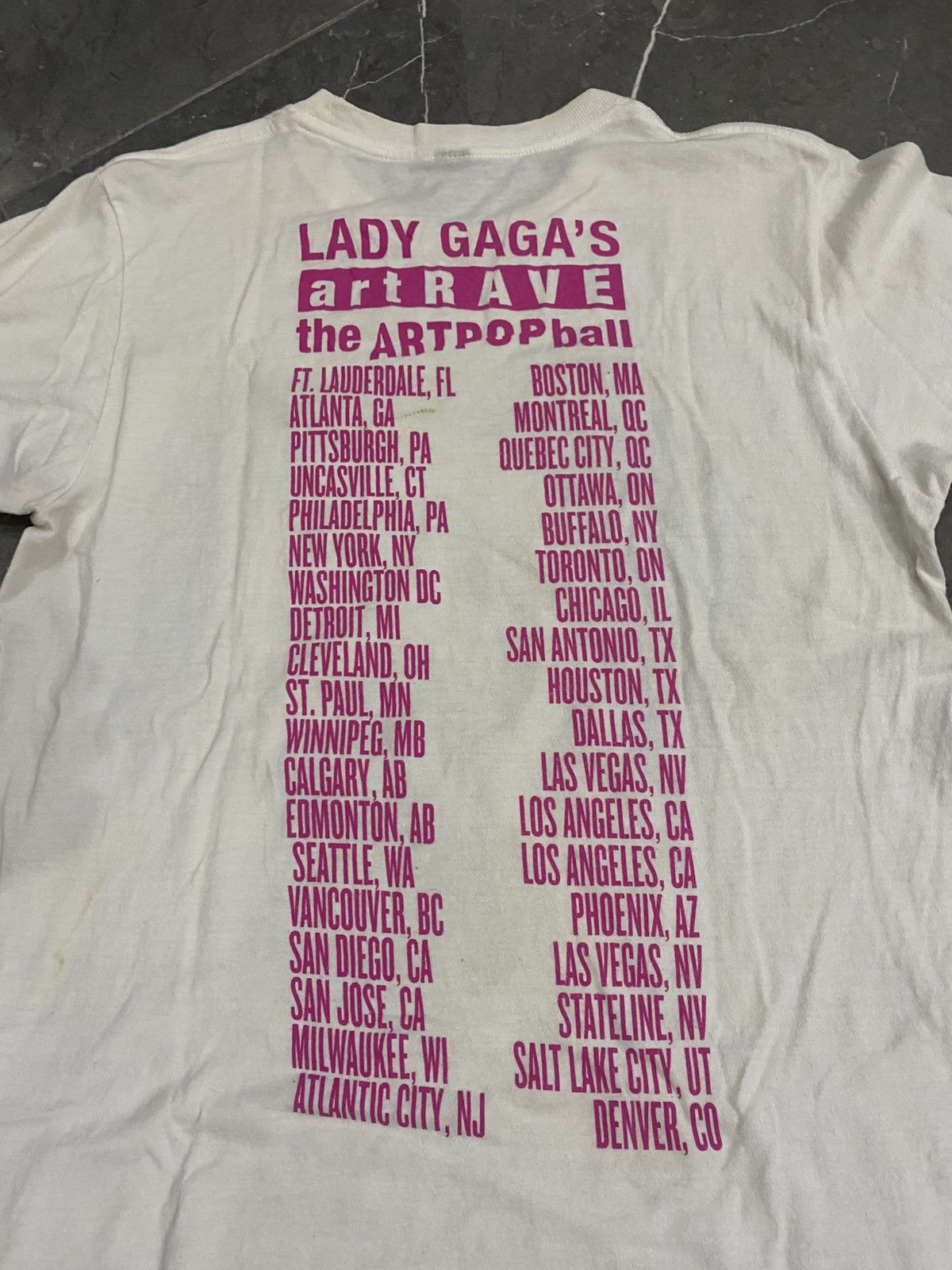 Band Tees Vintage Lady Gaga art Rave Artpopball Tour Shirt Size US M / EU 48-50 / 2 - 2 Thumbnail