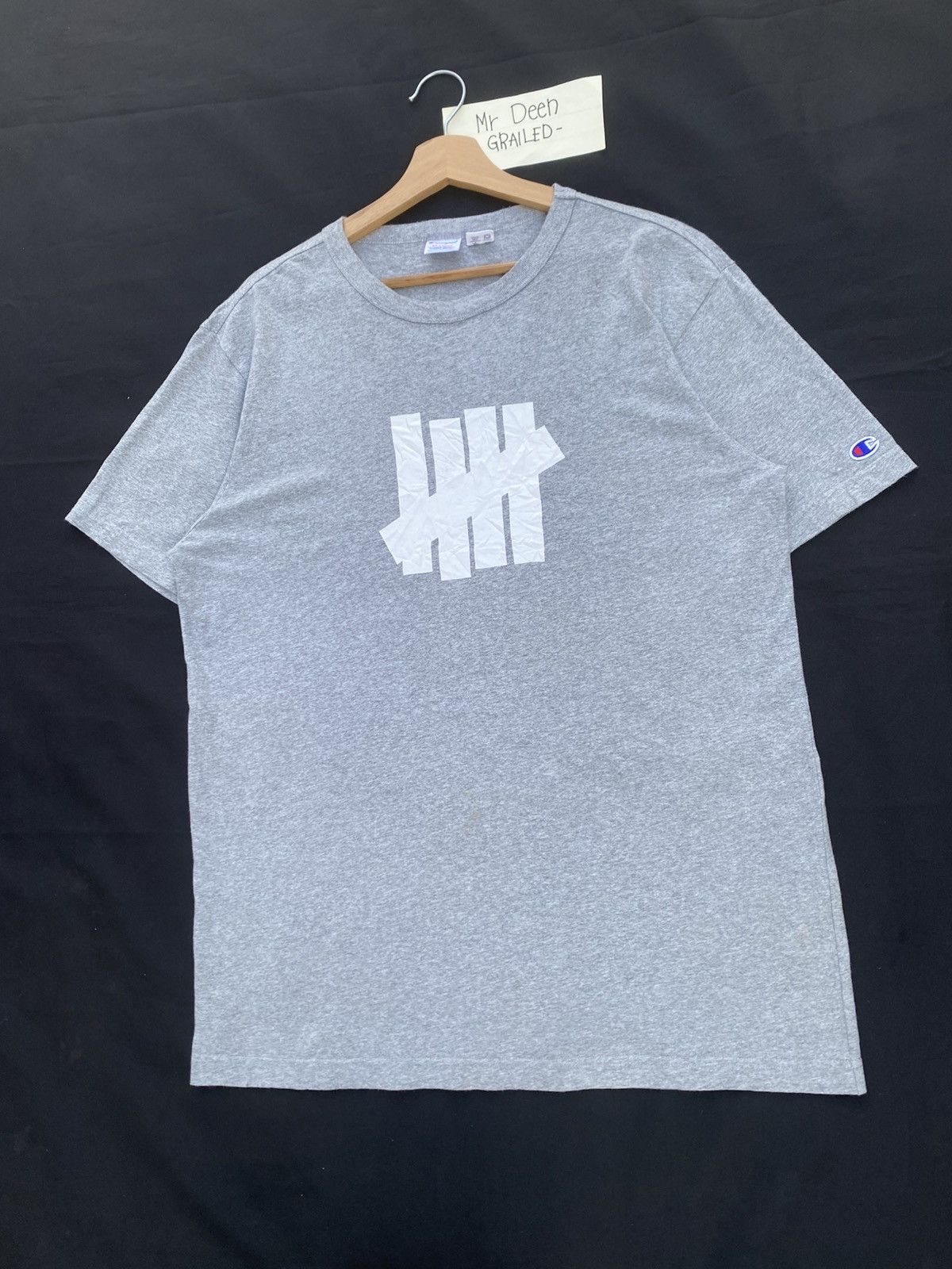 Undefeated Rare Vintage Champion x Undefeated Grey Tshirt Size US L / EU 52-54 / 3 - 4 Thumbnail