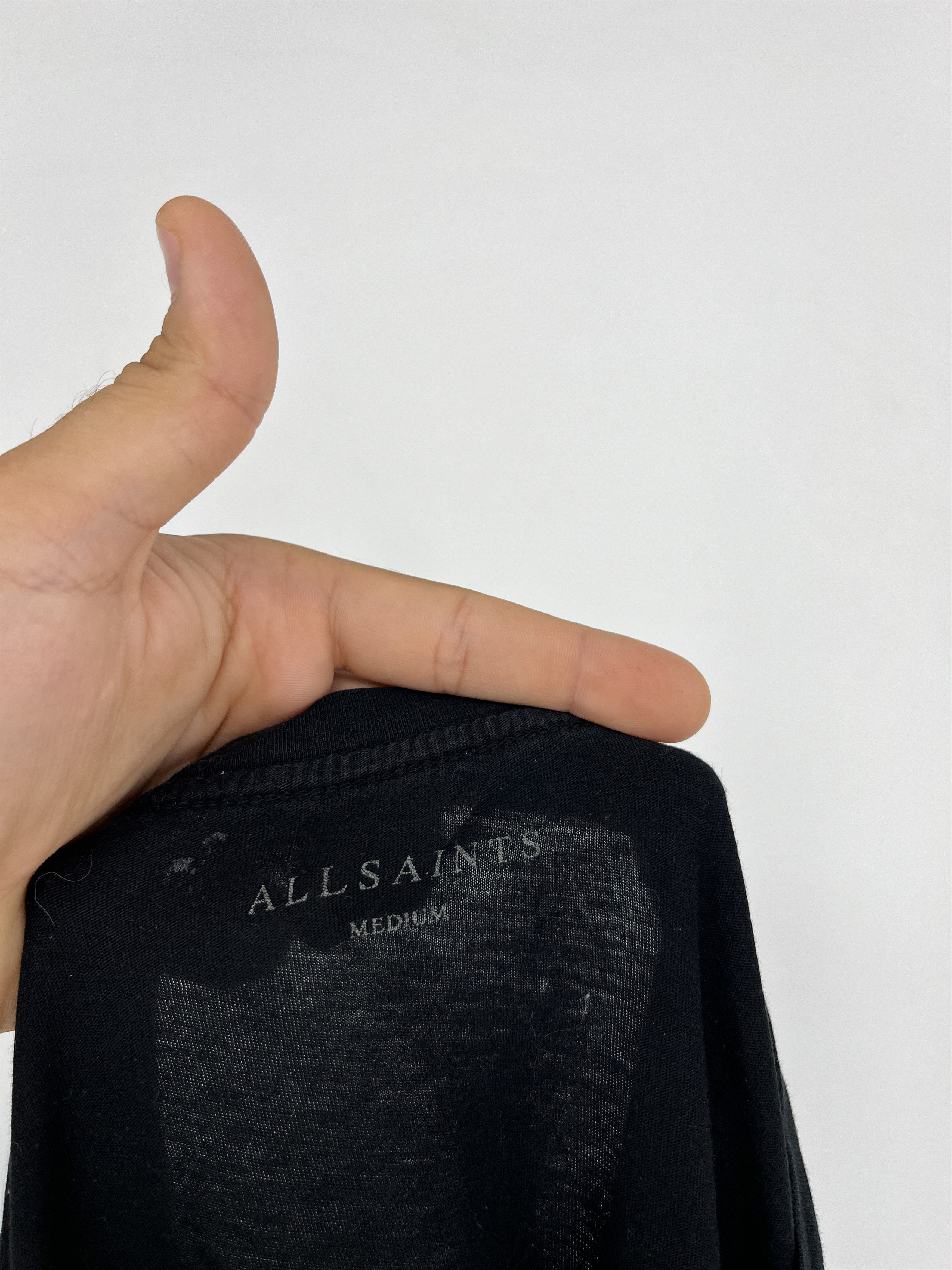 Allsaints Vintage Basic Allsaints Mini Logo Basic Tee Old Money Size US M / EU 48-50 / 2 - 8 Thumbnail