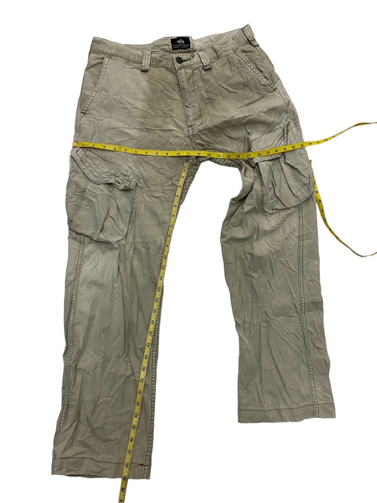 Alpha Industries × Vintage Vintage Alpha Industries Faded Cargo Pants Size US 34 / EU 50 - 9 Thumbnail