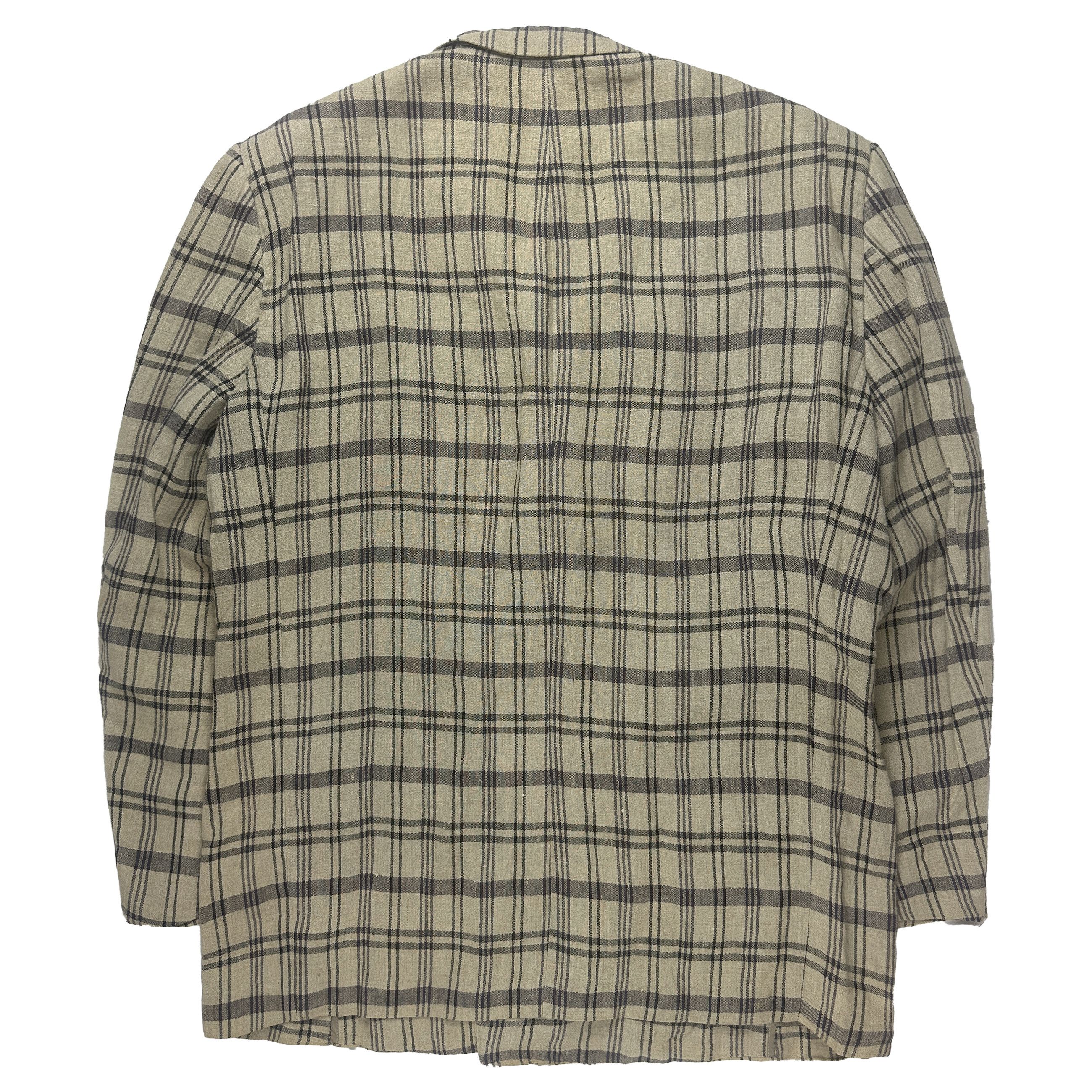Comme des Garcons Homme Plus 80s Plaid Blazer Size US M / EU 48-50 / 2 - 2 Thumbnail