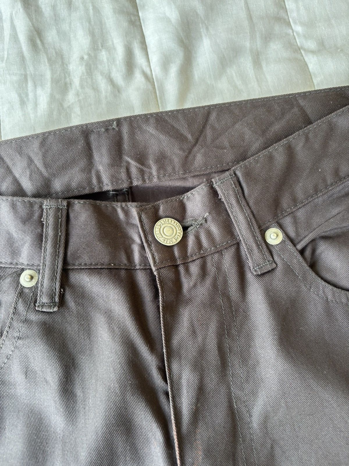 Helmut Lang Vintage Waxed Trouser Helmut Lang Style By Point Standard Size US 30 / EU 46 - 9 Thumbnail