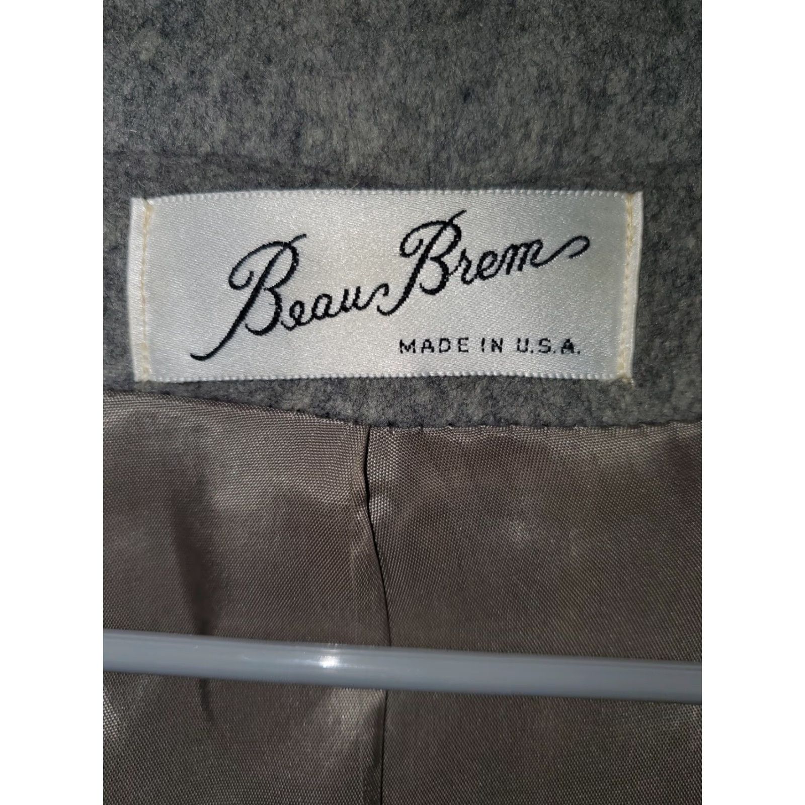 Vintage VINTAGE Beau Brem Gray Wool Blend Winter OverCoat Coat Mens Size 46 Regular Gray Wool Blend Vintage No Size L / US 10 / IT 46 - 3 Thumbnail