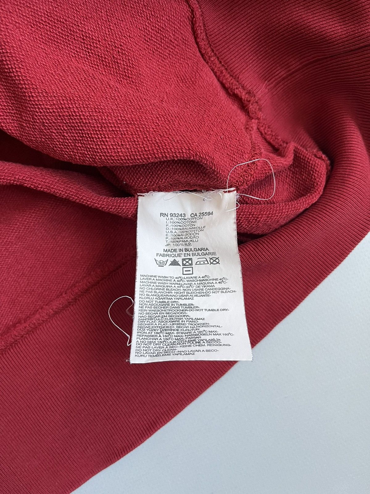 Designer × Diesel Diesel Lost In Focus Men Red Longsleeve Hoodie Size US L / EU 52-54 / 3 - 15 Thumbnail