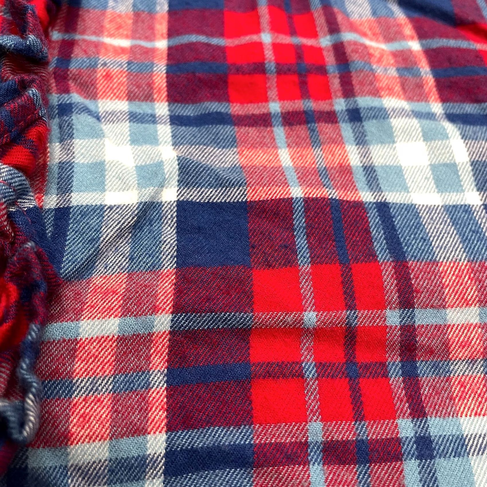 J.Crew J.CREW Button-Up Shirt Womens XS Gray Plaid Flannel Ruffle Half Button Up Shirts Womens XS Multi-Color Pattern Casual Top Size XS / US 0-2 / IT 36-38 - 4 Thumbnail