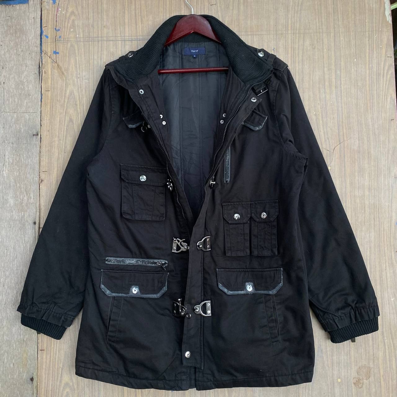 If Six Was Nine × Japanese Brand × Le Grande Bleu (L.G.B.) Authentic Signal Bondage Chain Jacket punk Size US L / EU 52-54 / 3 - 2 Thumbnail