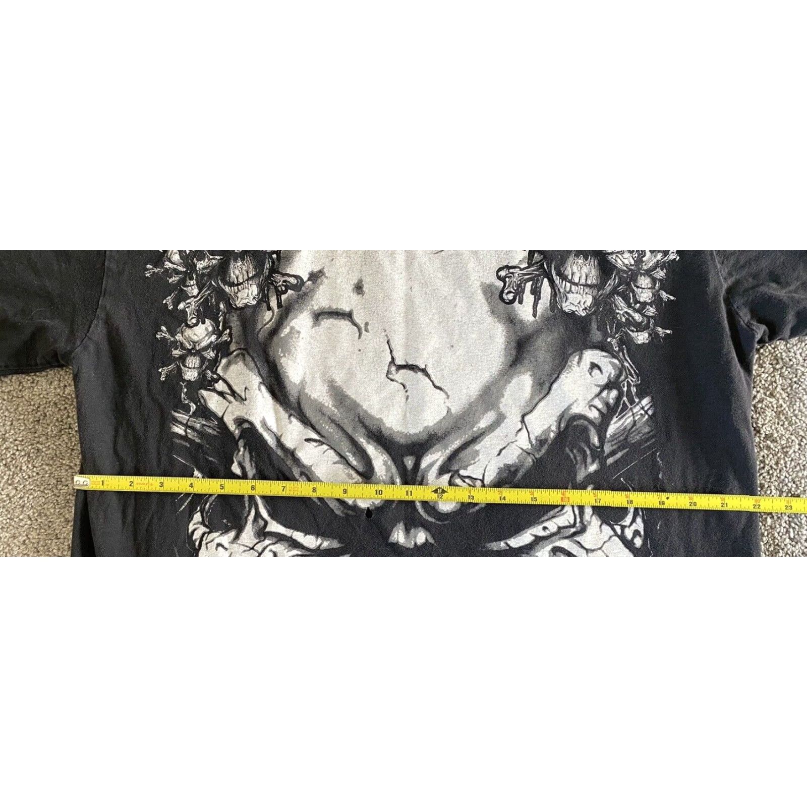 Griffin VINTAGE Griffin T-Shirt Men XL Black Skull 100% Cotton Sports Grunge 90s Short Sleeve Mens Size US XL / EU 56 / 4 - 5 Thumbnail