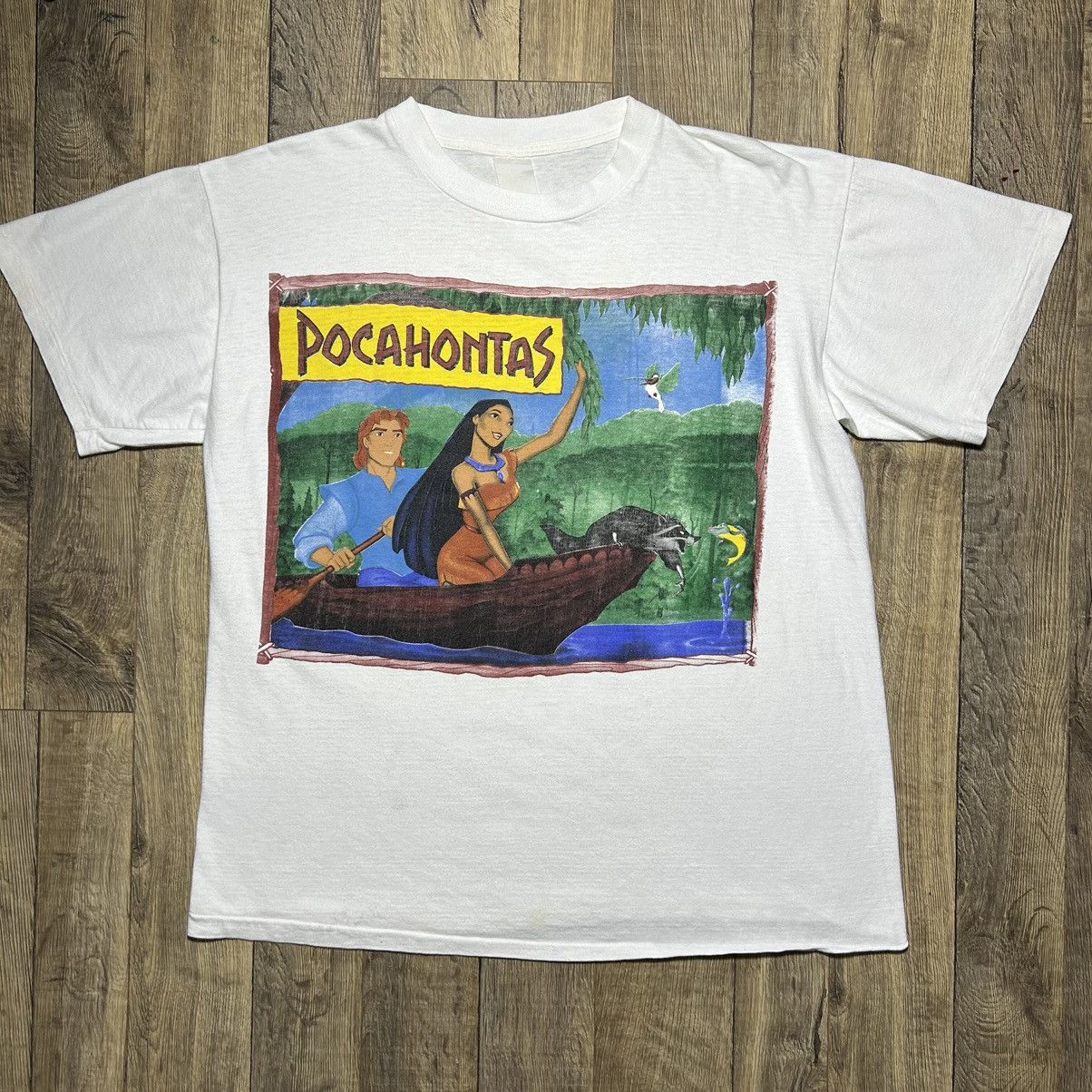 Disney × Vintage Disney VTG Pocahontas T Shirt L 90s Movie Promo USA Size US L / EU 52-54 / 3 - 1 Thumbnail