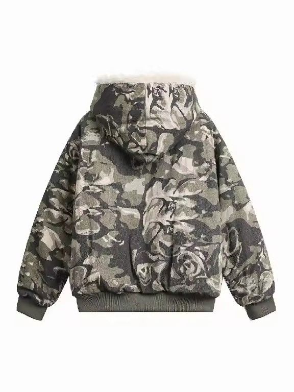 Japanese Brand × Vintage Camouflage Leaves Graphic Oversized Hoodie Size US L / EU 52-54 / 3 - 3 Thumbnail
