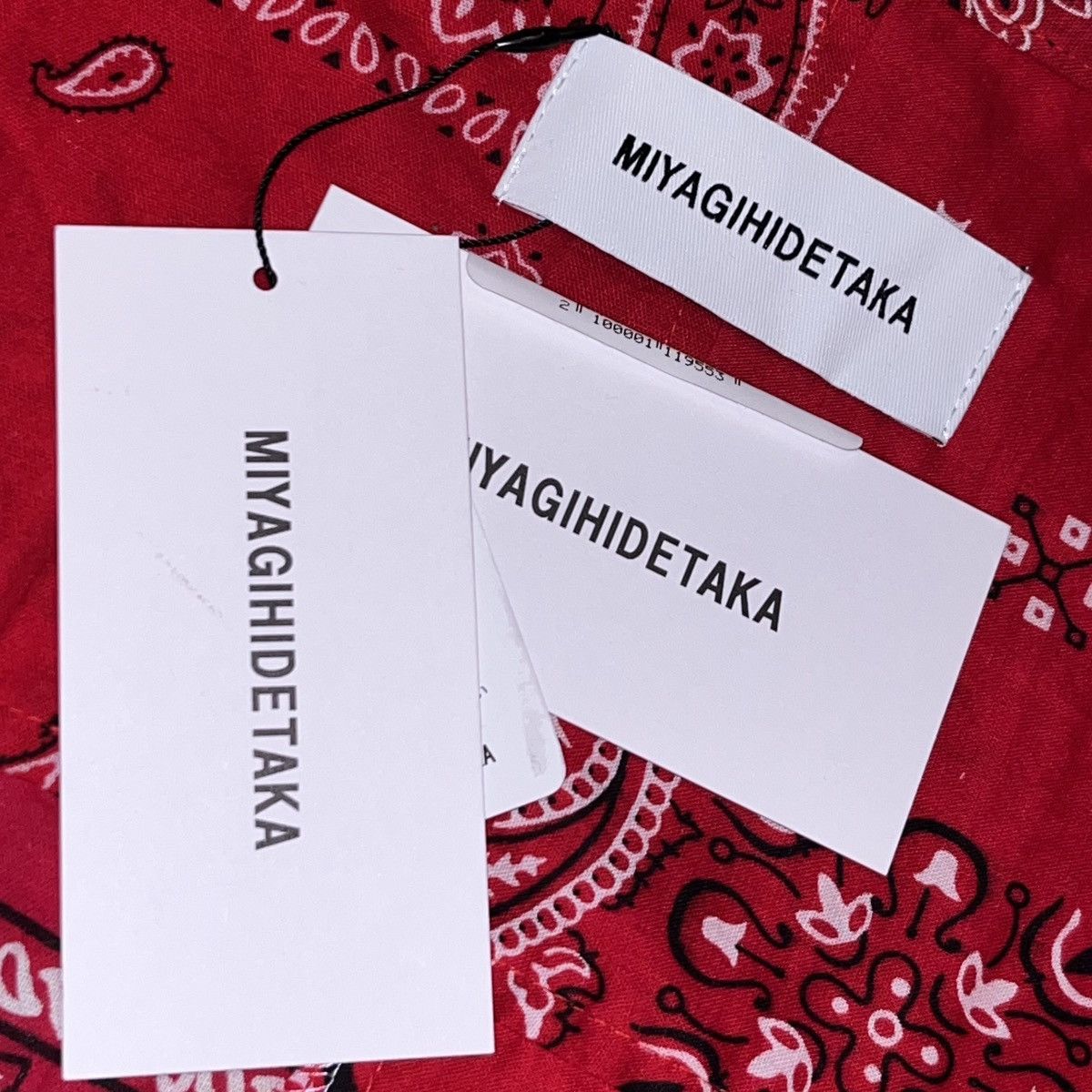 Other Miyagihidetaka Bandana Patchwork LS Button Up Shirt Red Size US XL / EU 56 / 4 - 6 Thumbnail