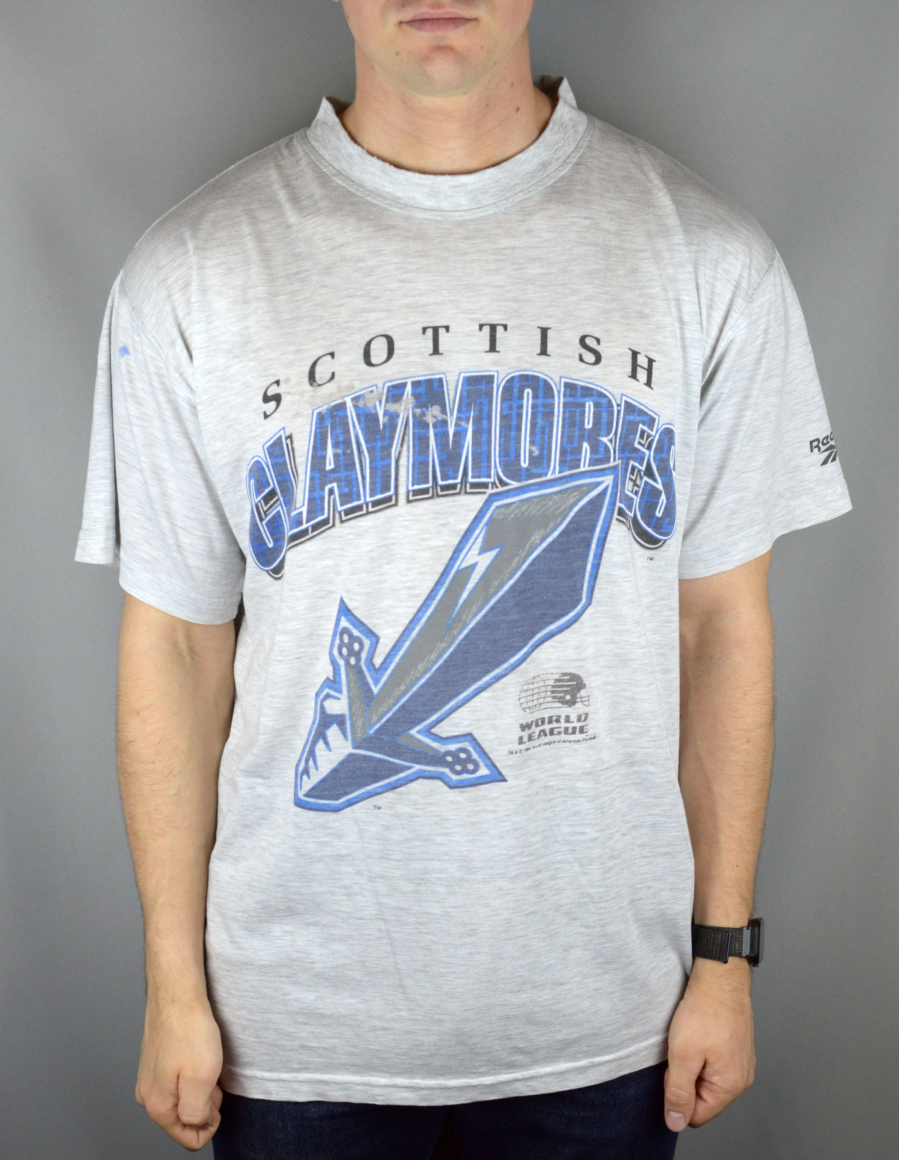 Vintage Vintage Claymores 1994 World league t shirt Size US XL / EU 56 / 4 - 1 Thumbnail