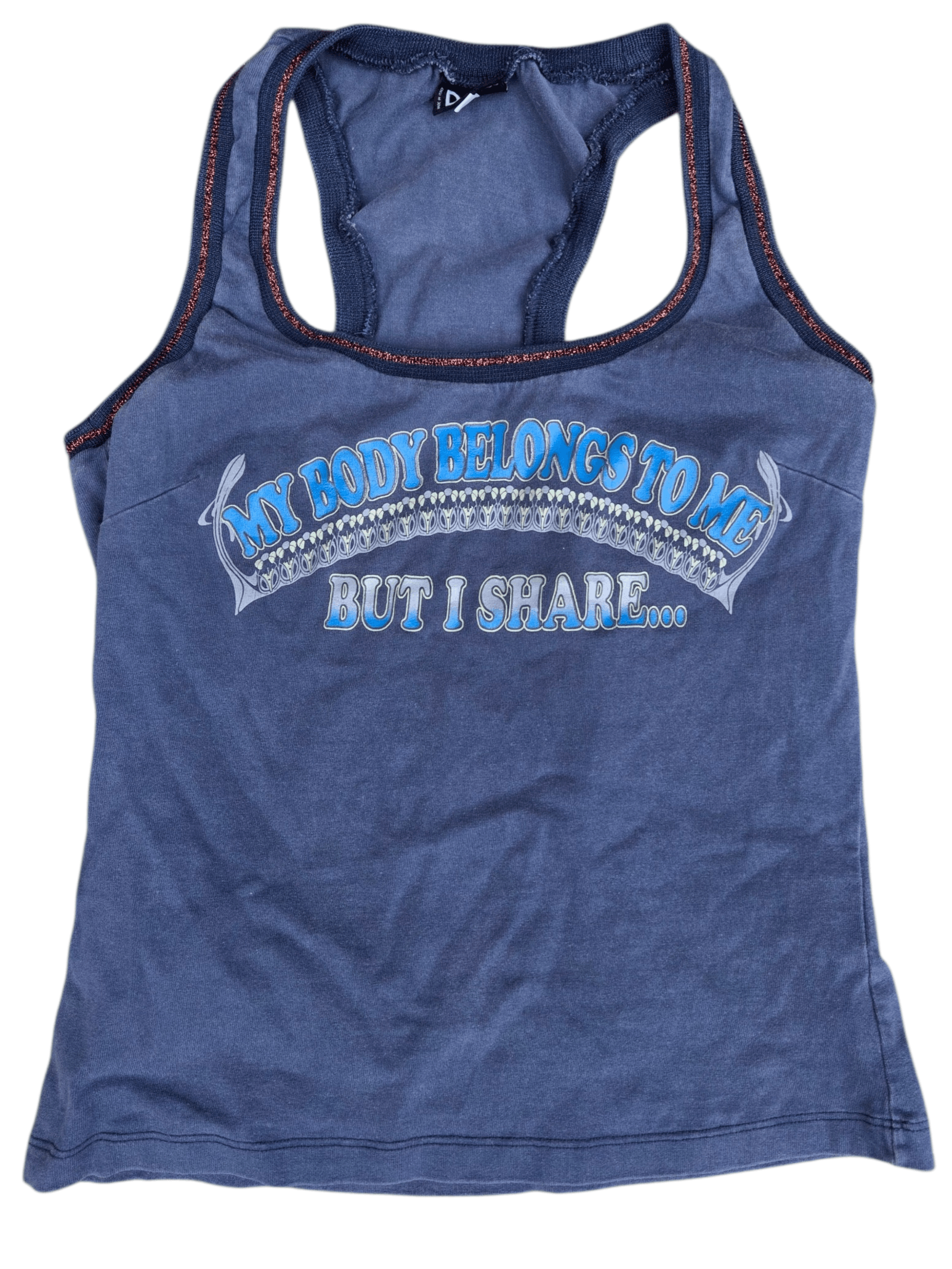 Dolce & Gabbana Vintage D&G Dolce&Gabbana Tank Top Y2K Blue Denim