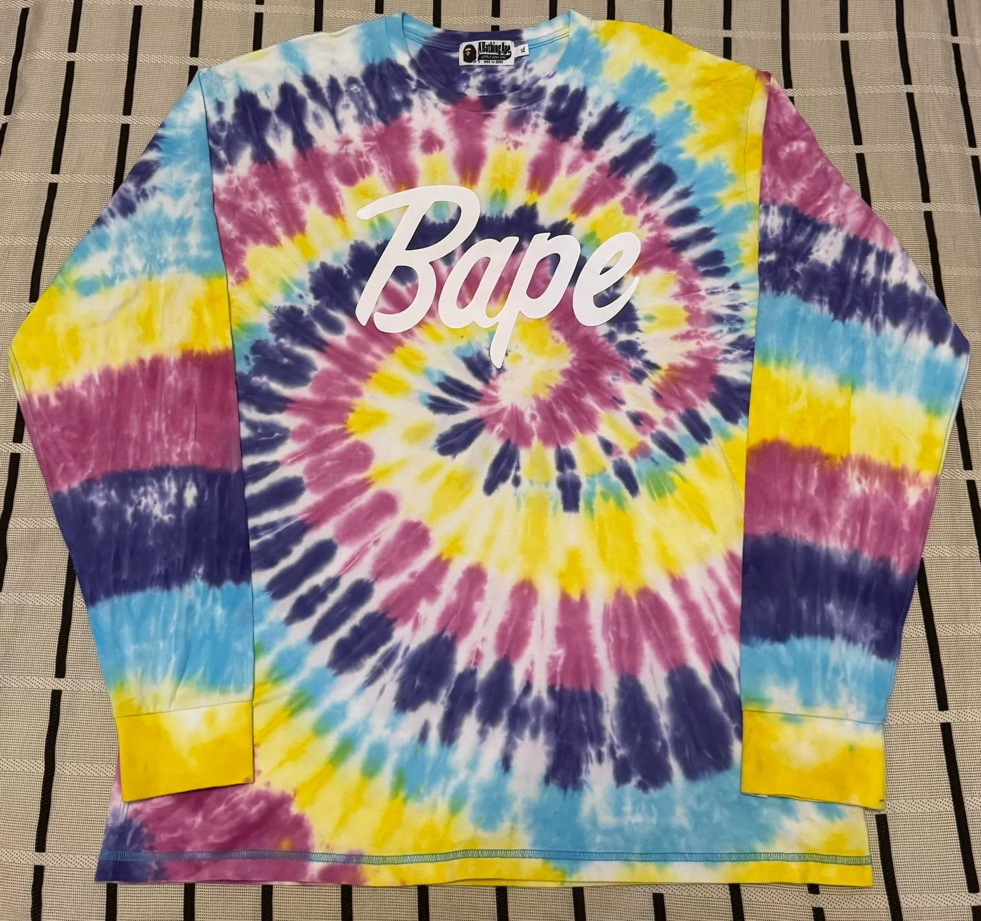 Bape Bape Tie-Dye Ape Head Multi T-Shirt XL Men Size US XL / EU 56 / 4 - 1 Thumbnail