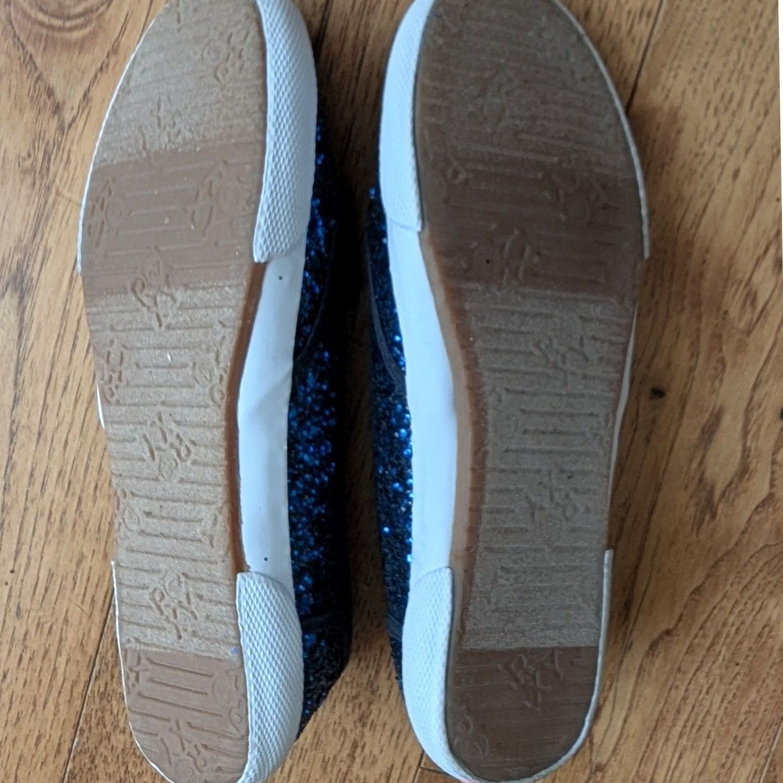 Vintage Roxy Drifter Sneaker Blue Glitter Slip On Womens 7.5 Mermaidcore Glitter Logo Cushioned Comfort Casual Beach Walking Size US 8 / IT 38 - 7 Thumbnail